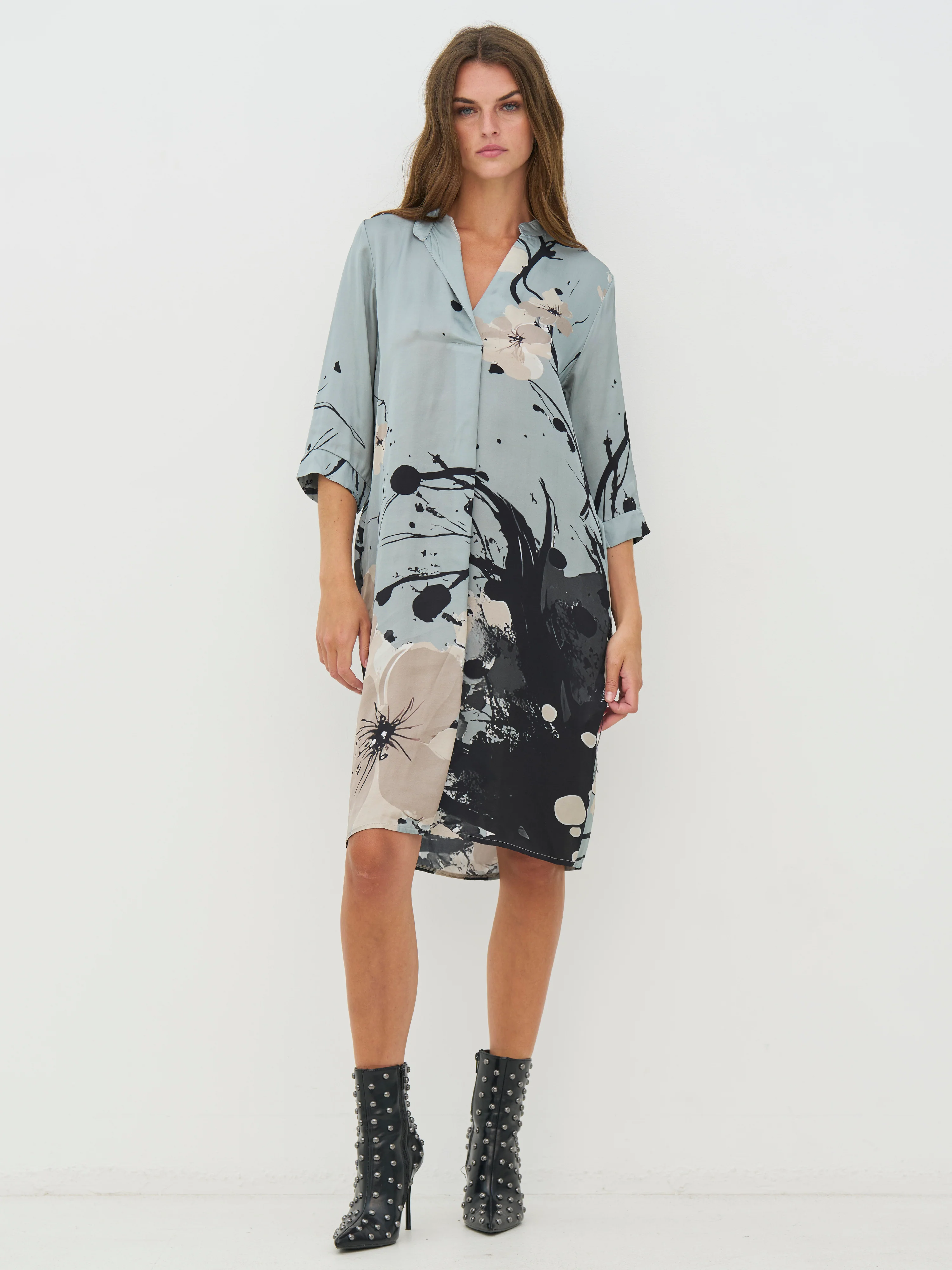 CILJE tunic dress - Blue Mint mix - Image 2