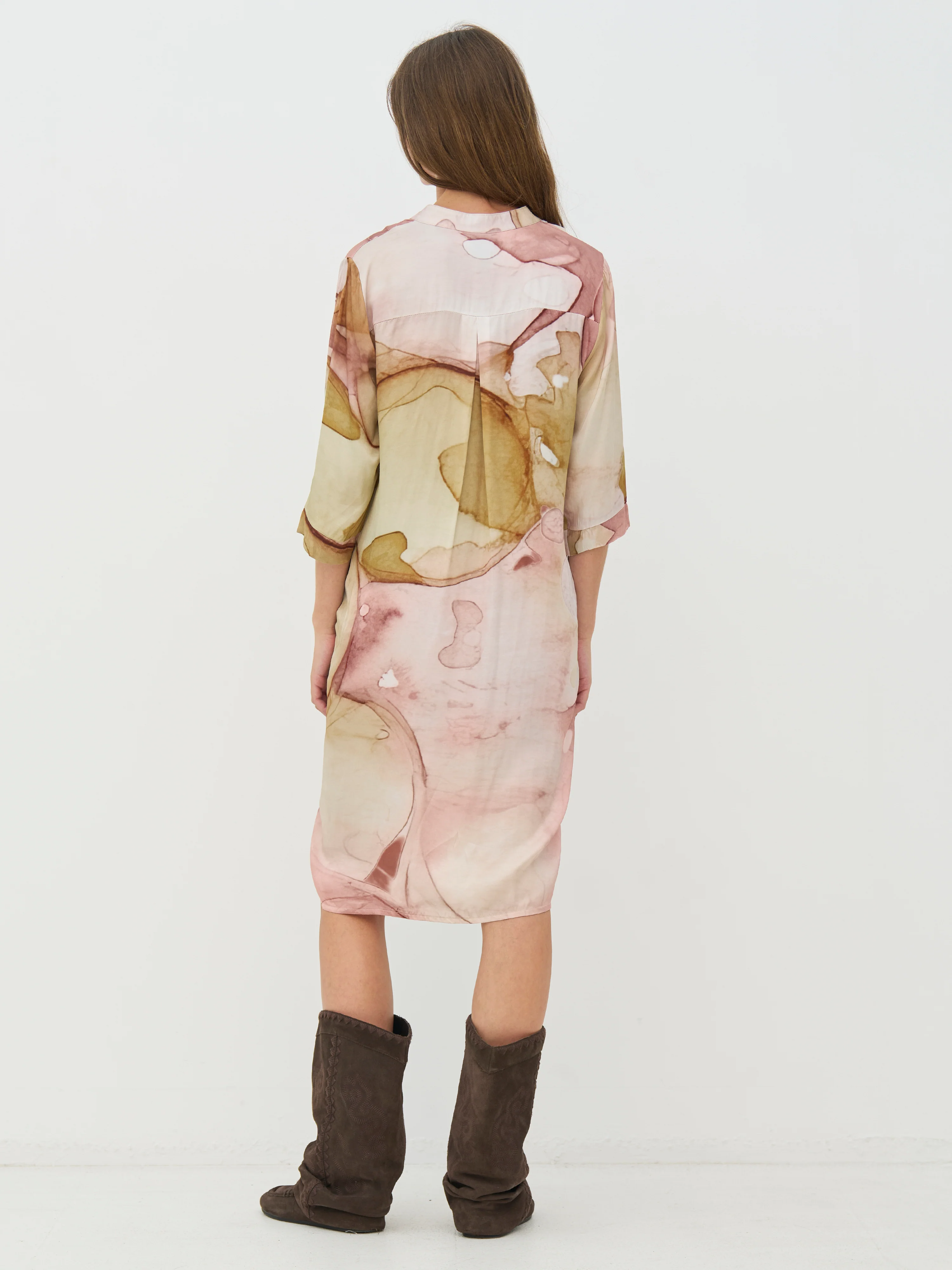 CILJE tunic dress - Marsala mix - Image 5