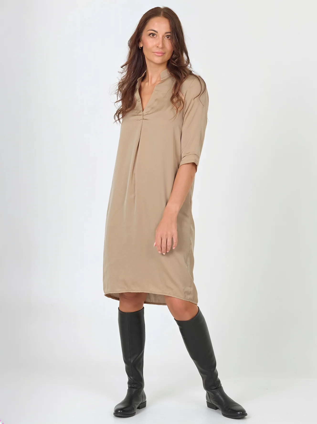 CILJE tunic dress solid - sand - Image 3