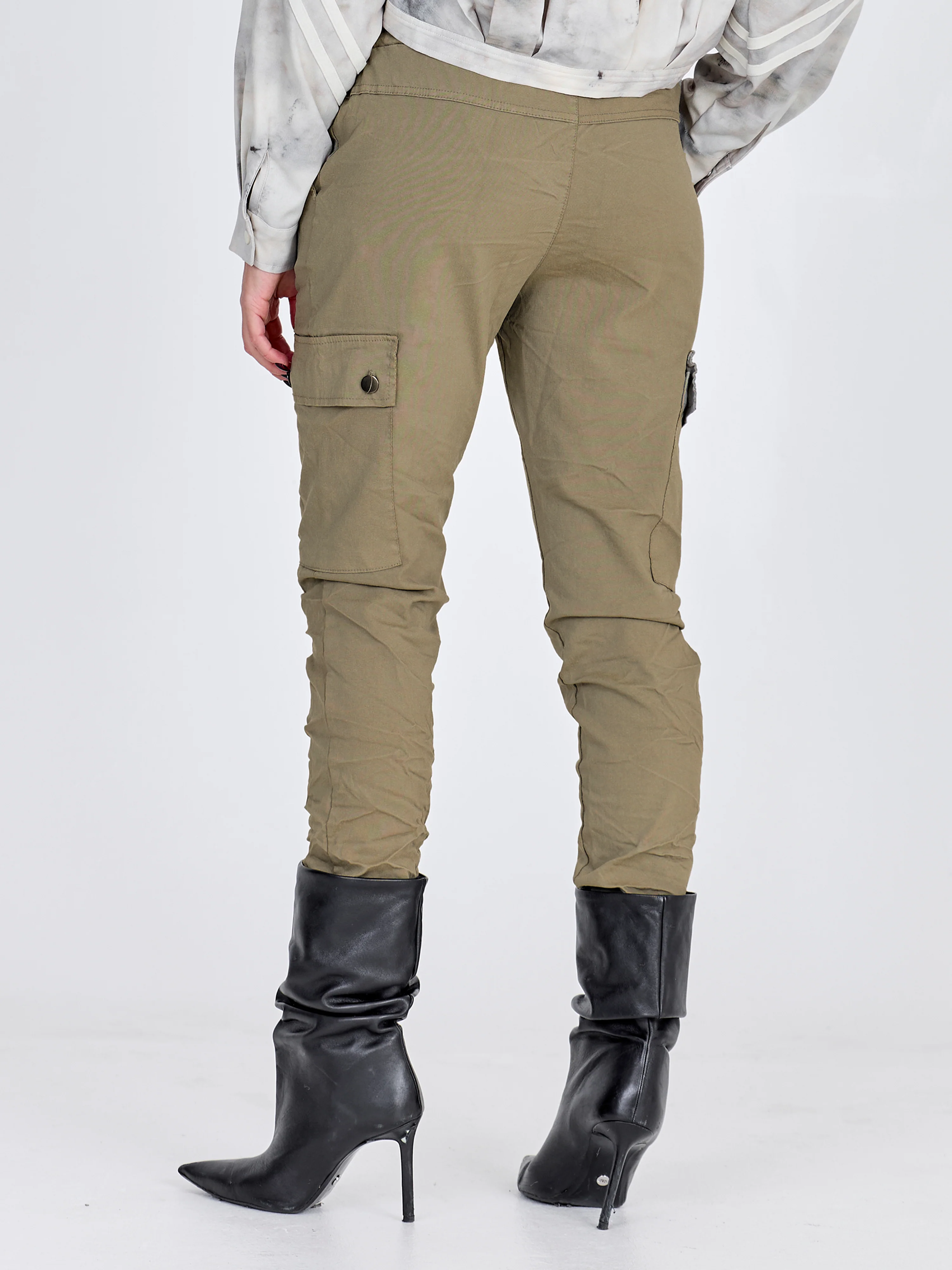 CARMEN cargo trousers - Army - Image 9