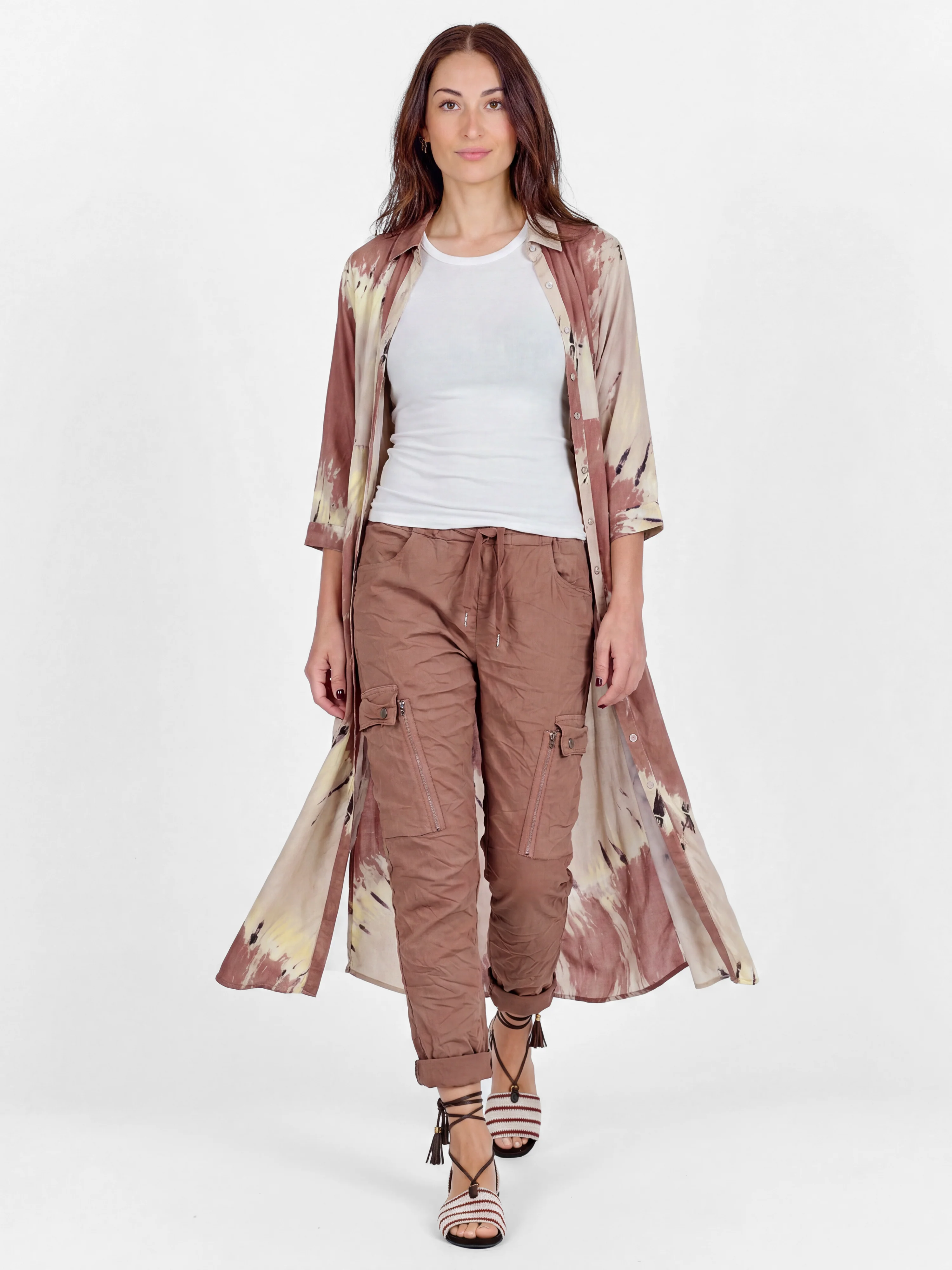 CARMEN cargo trousers - Marsala - Image 3