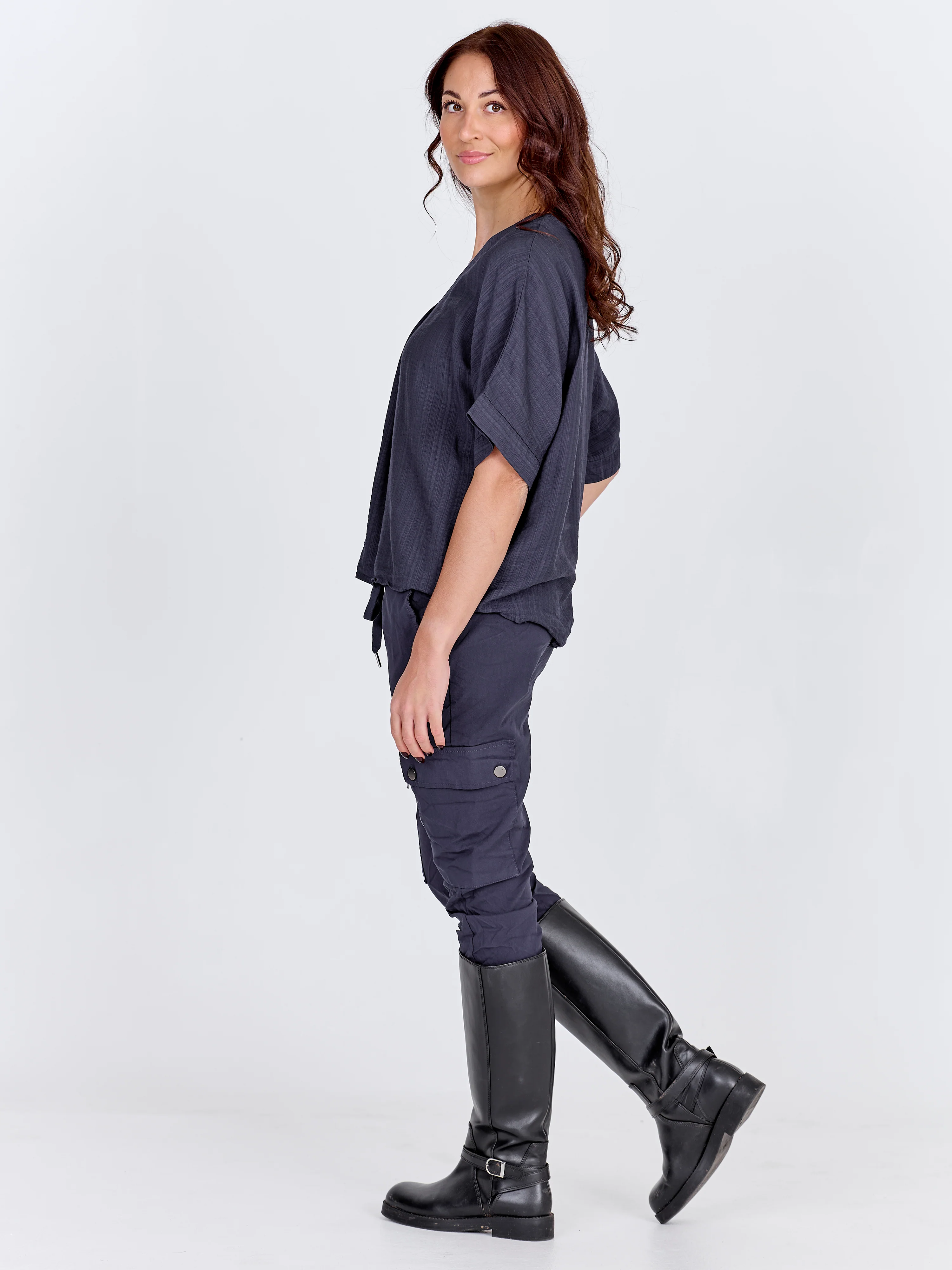 CARMEN cargo trousers - Navy - Image 6