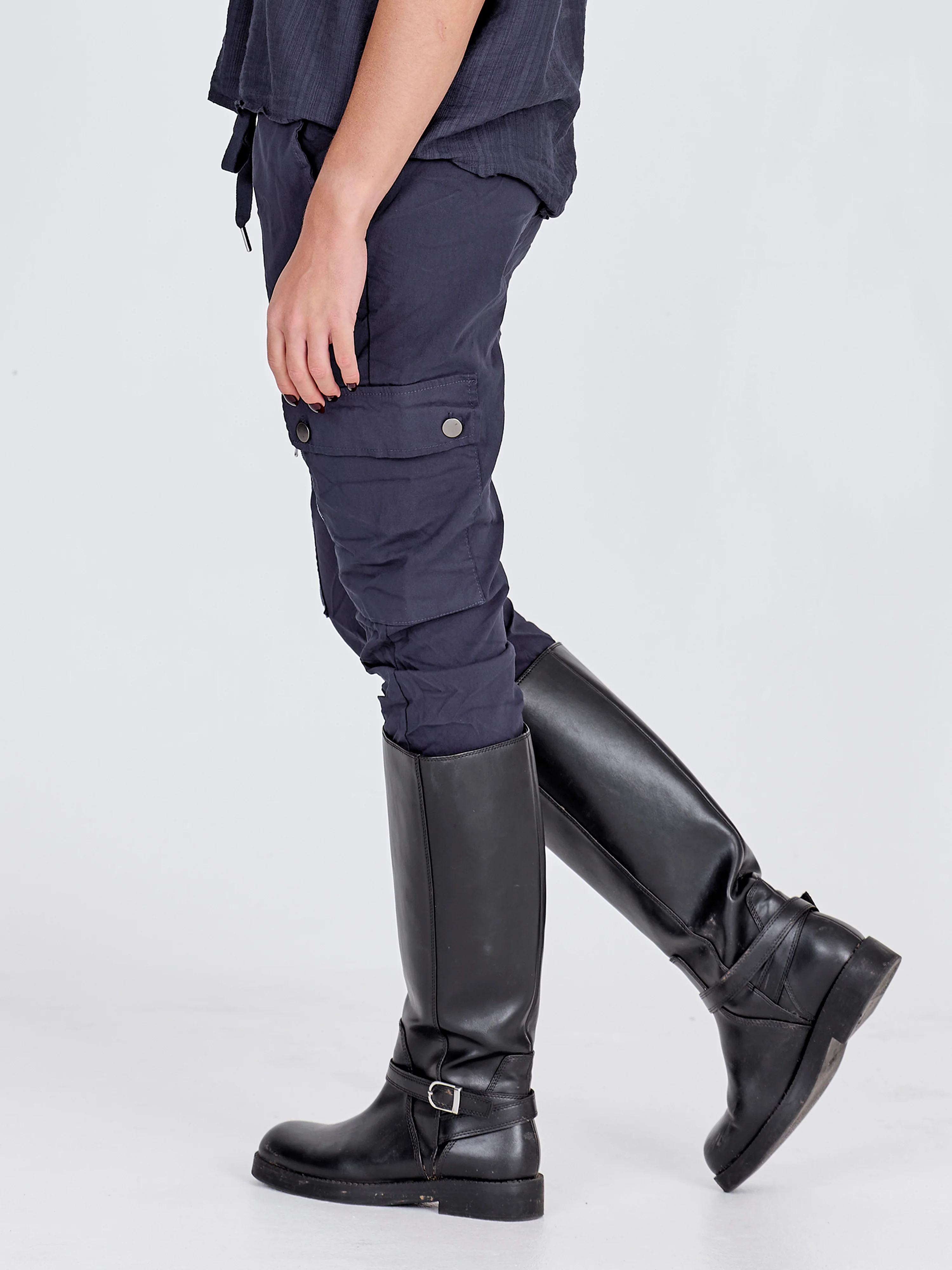 CARMEN cargo trousers - Navy - Image 7