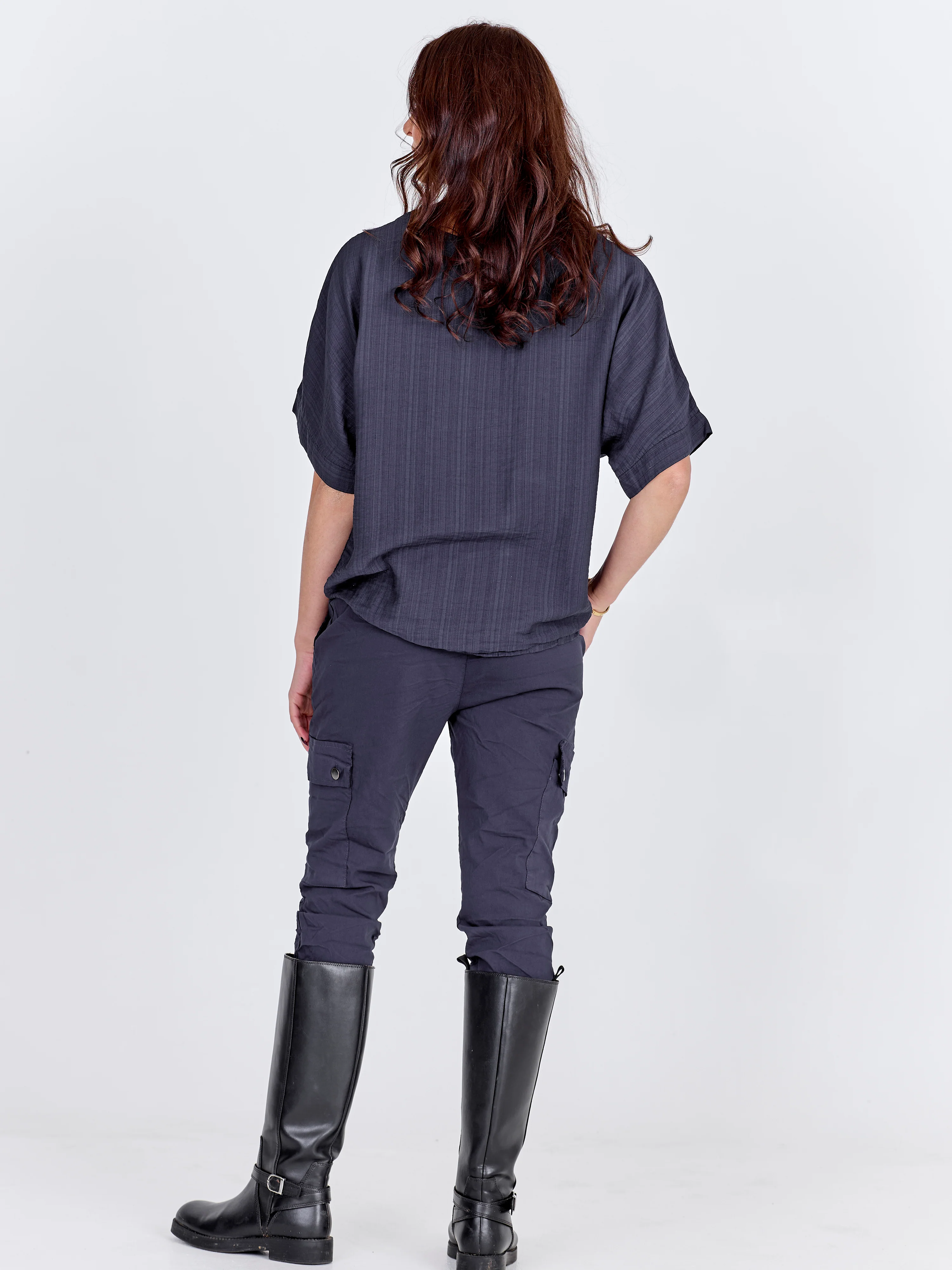 CARMEN cargo trousers - Navy - Image 8