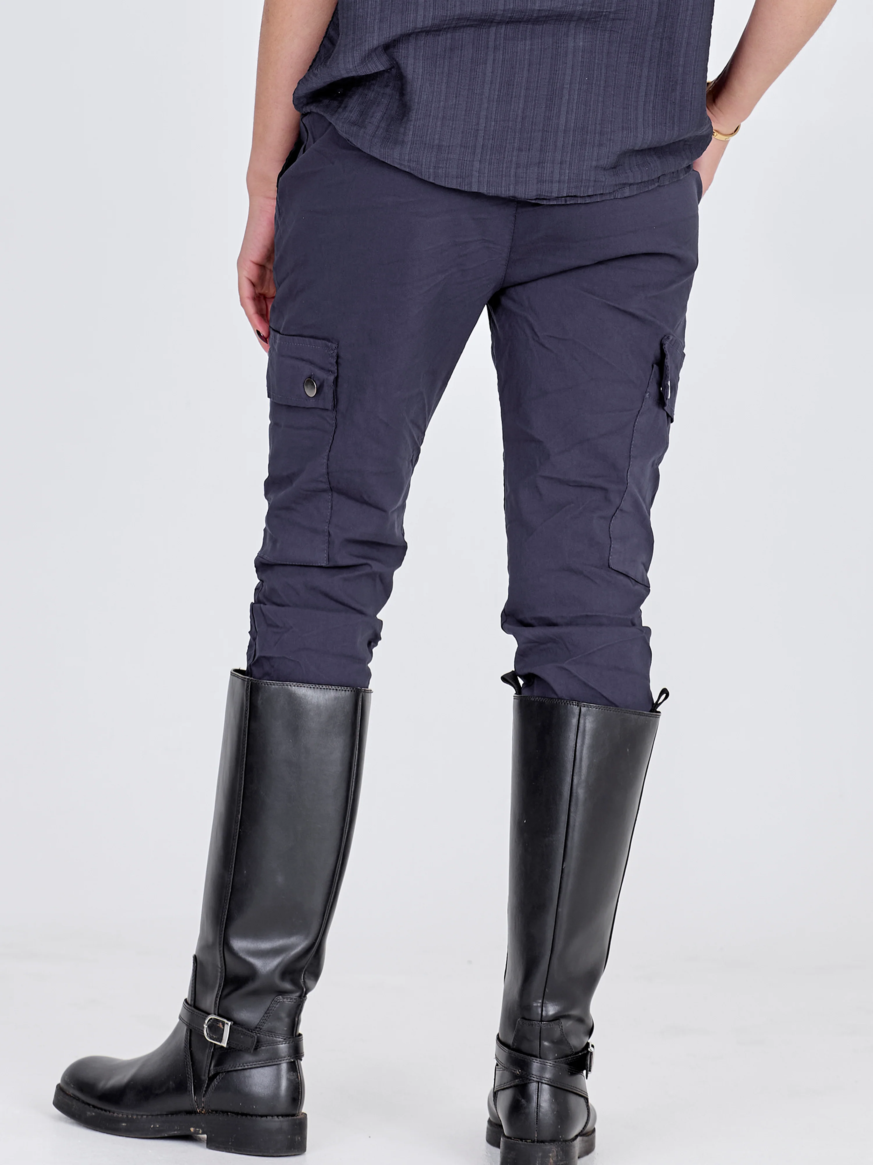 CARMEN cargo trousers - Navy - Image 9