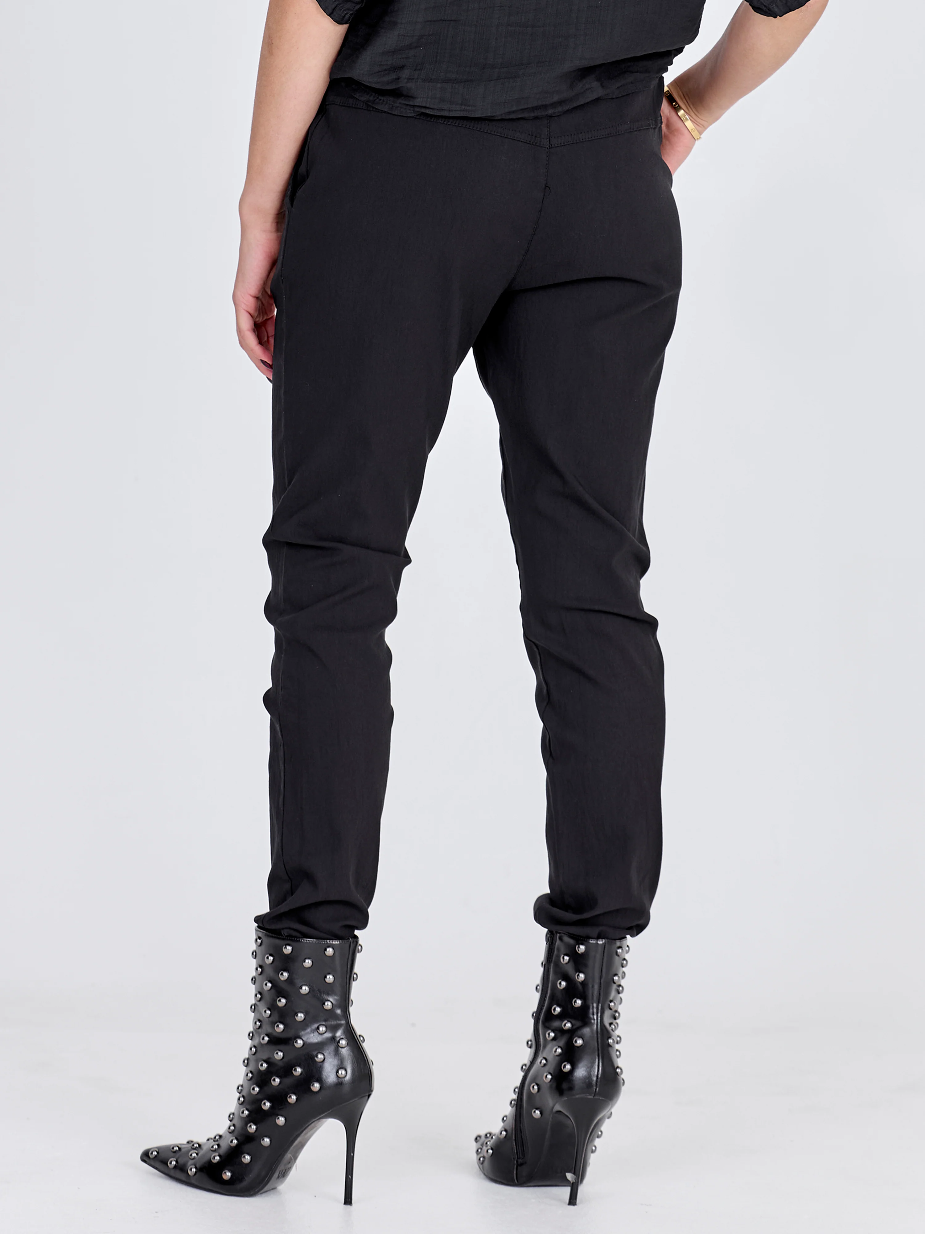 CARMEN plain trousers - Black - Image 6