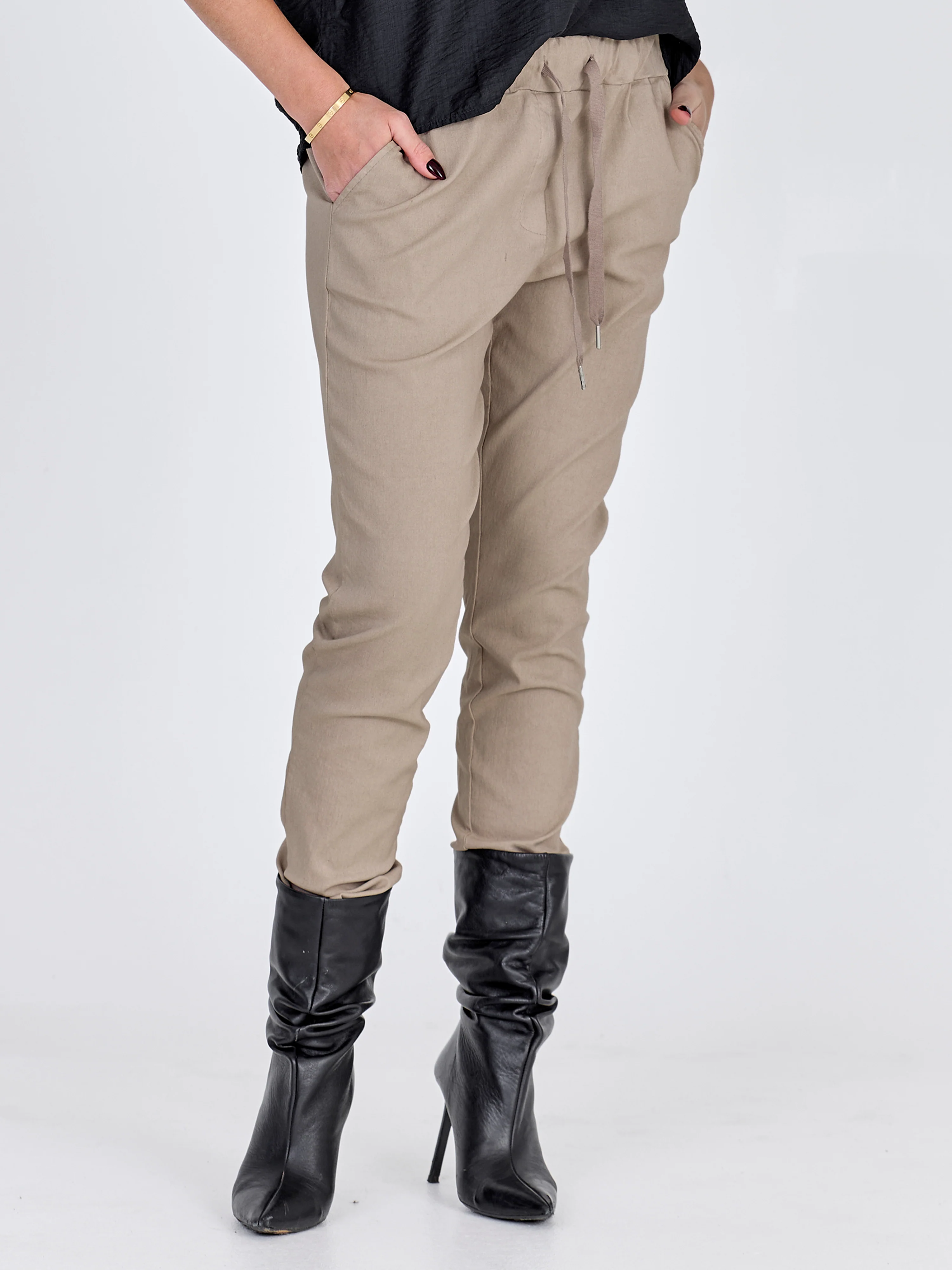 CARMEN plain trousers - Seasand - Image 3