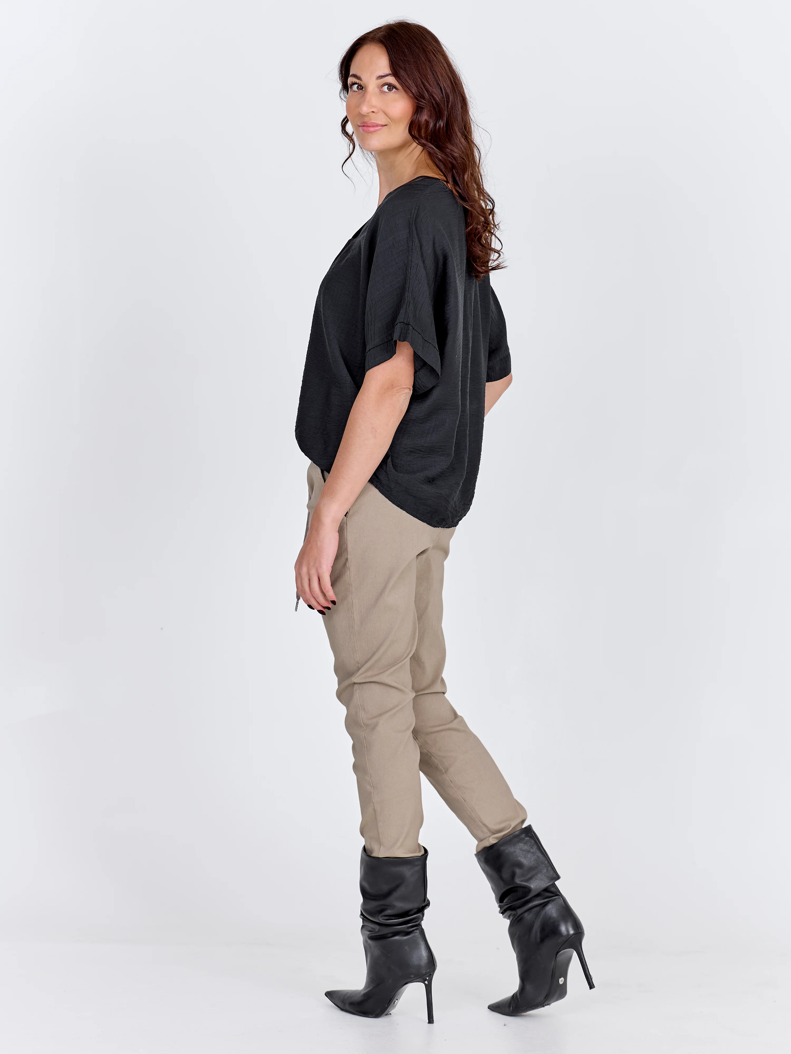 CARMEN plain trousers - Seasand - Image 4