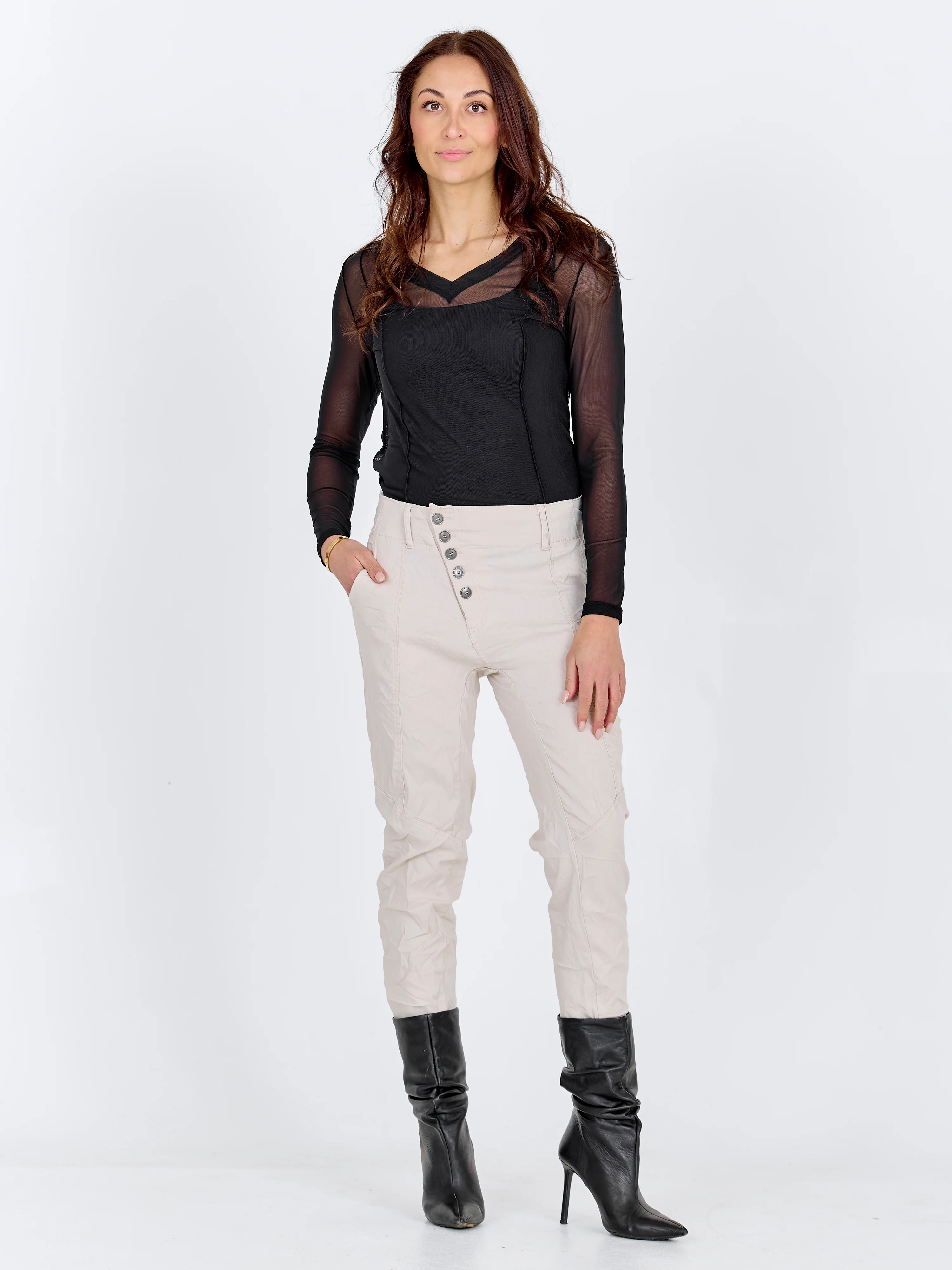 TRILLE trousers - Bone - Image 2