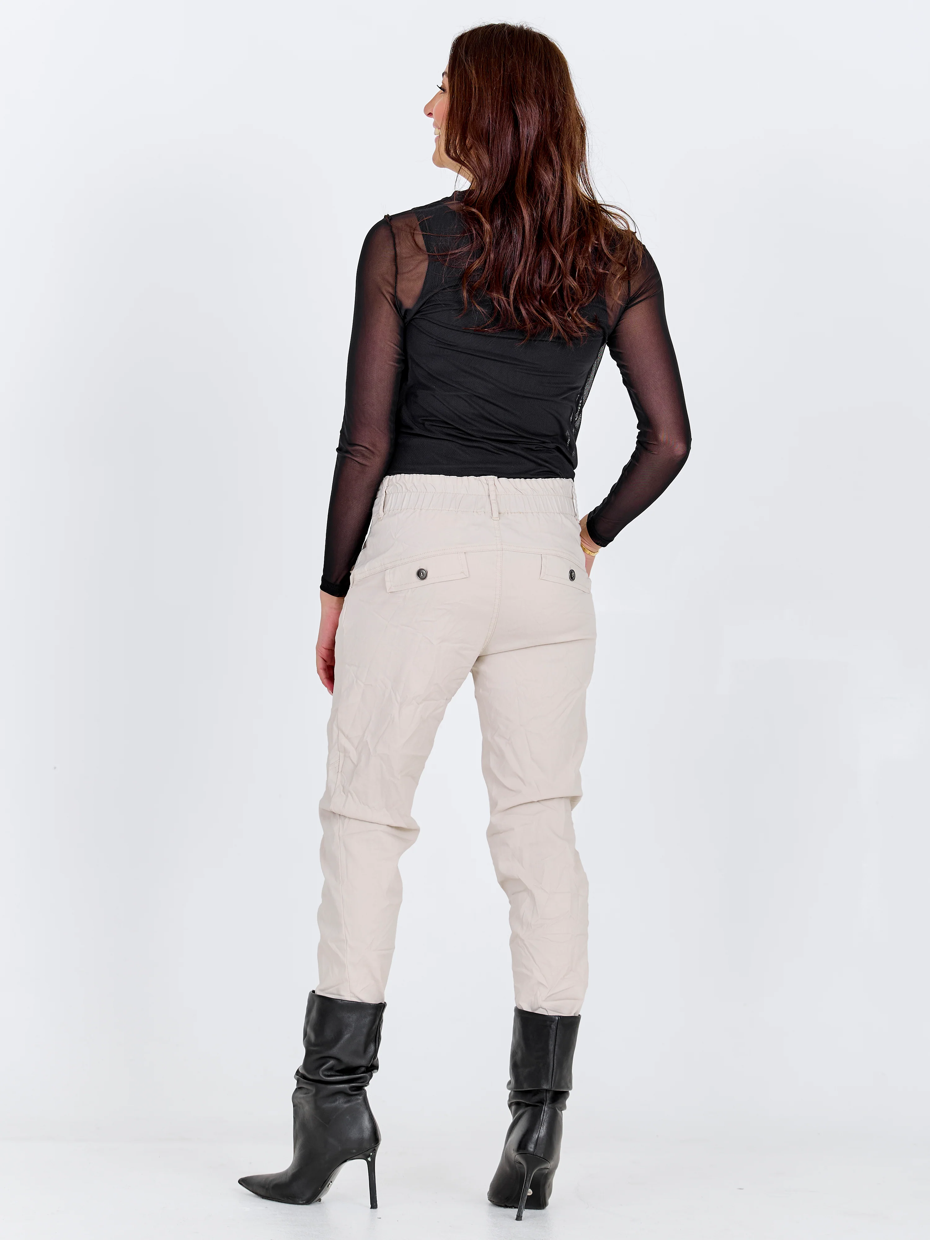 TRILLE trousers - Bone - Image 4