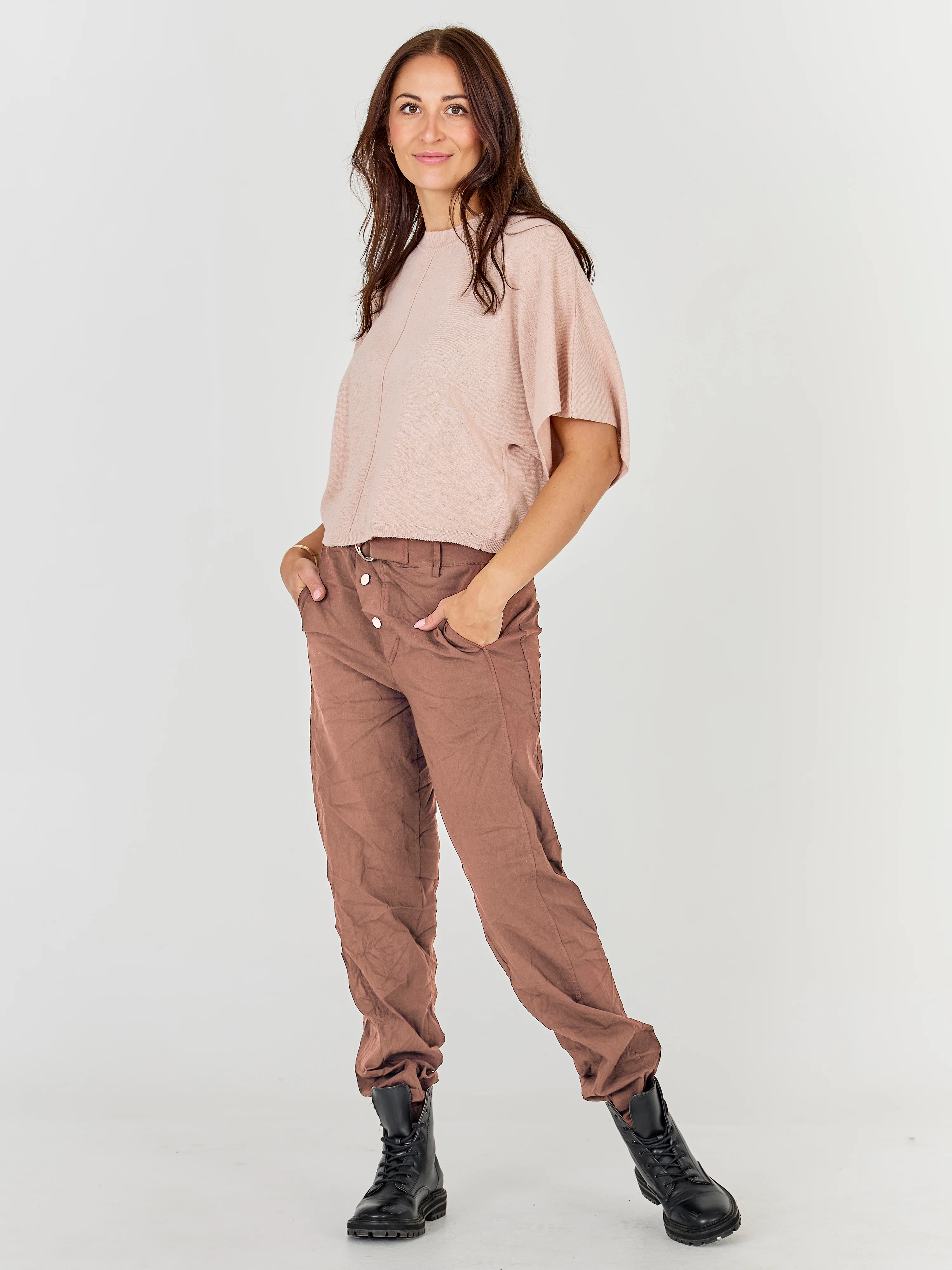Jane Trousers - Marsala - Image 2