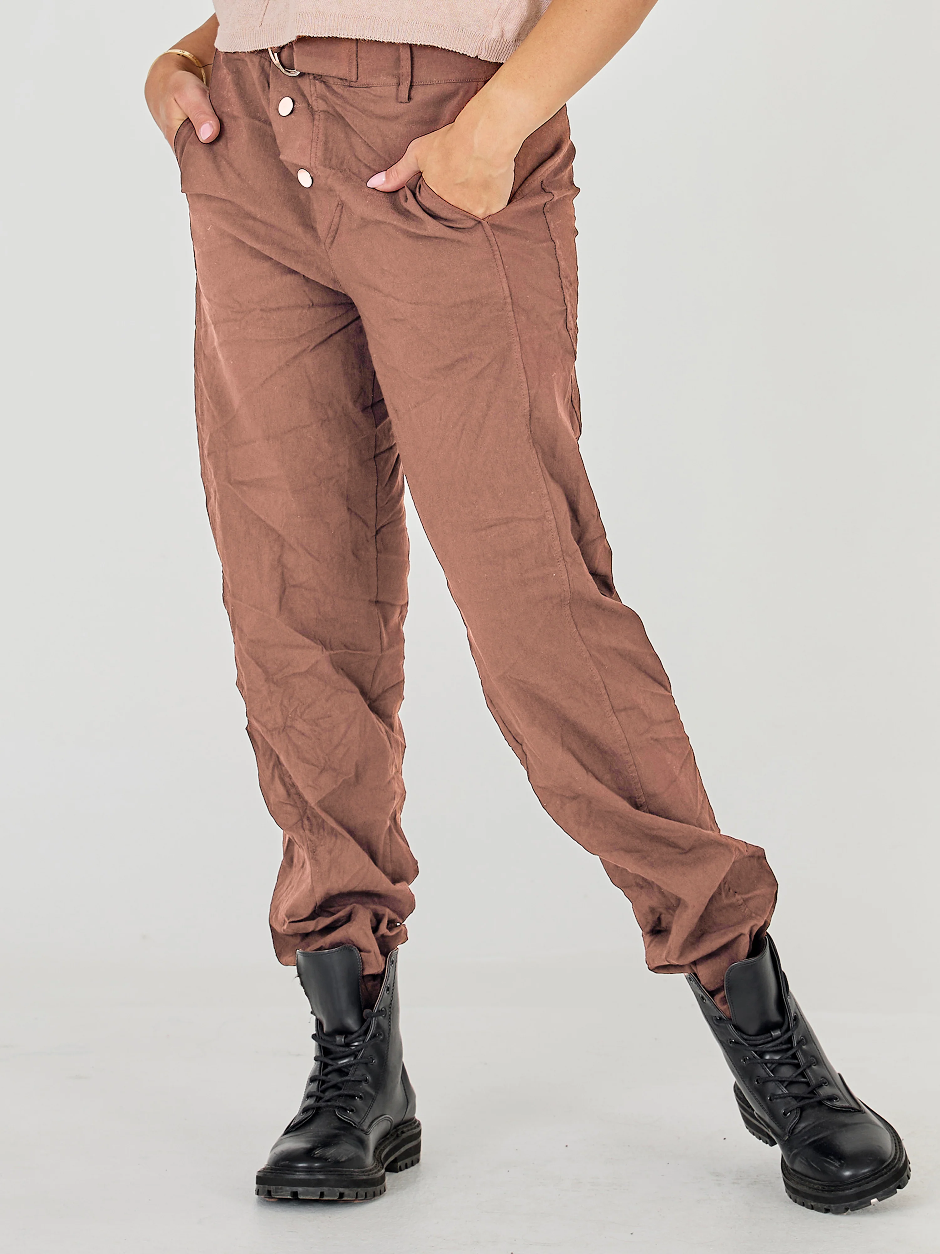 Jane Trousers - Marsala - Image 3