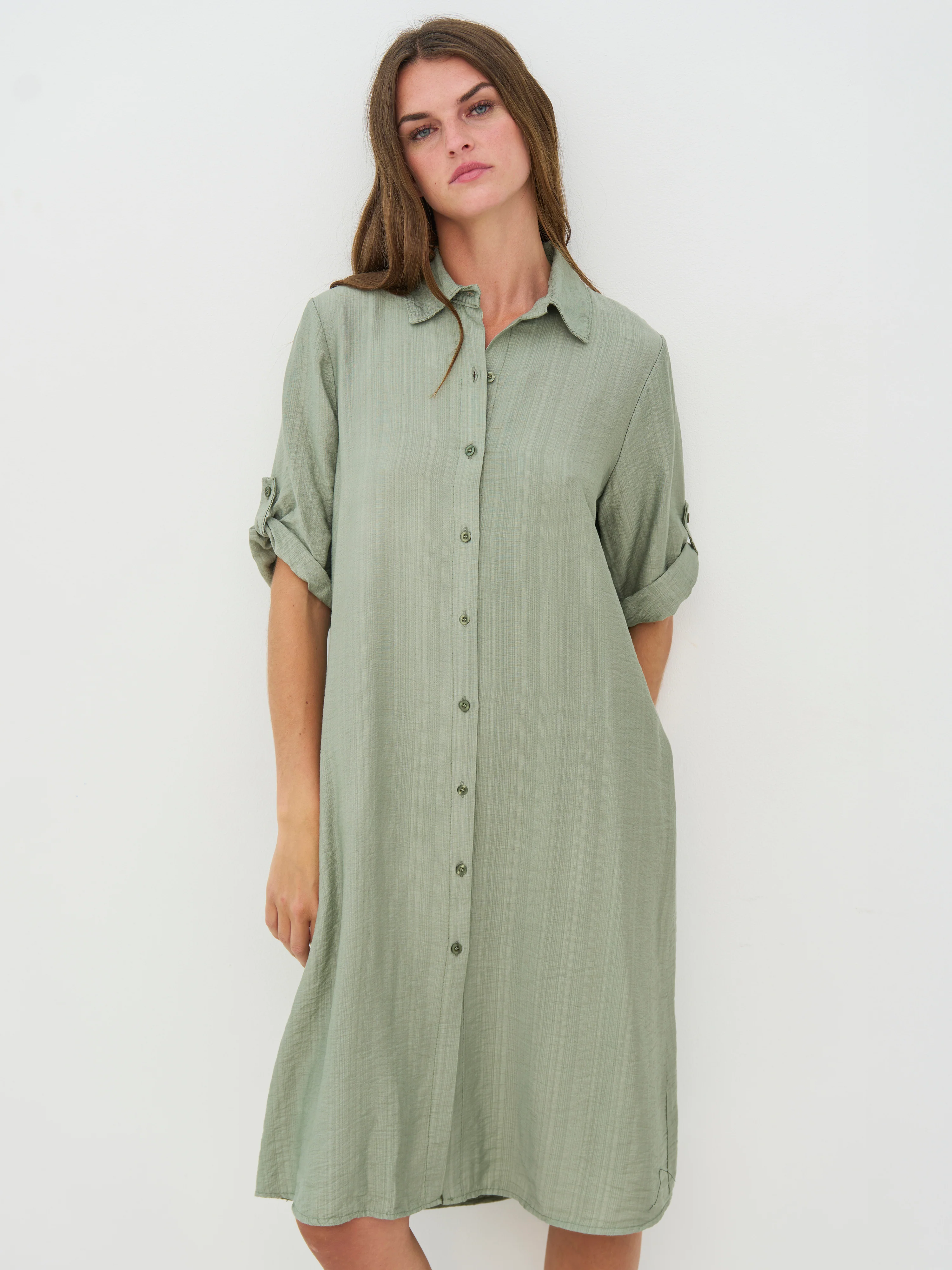 CAITLIN Tunic dress - Army - Image 3
