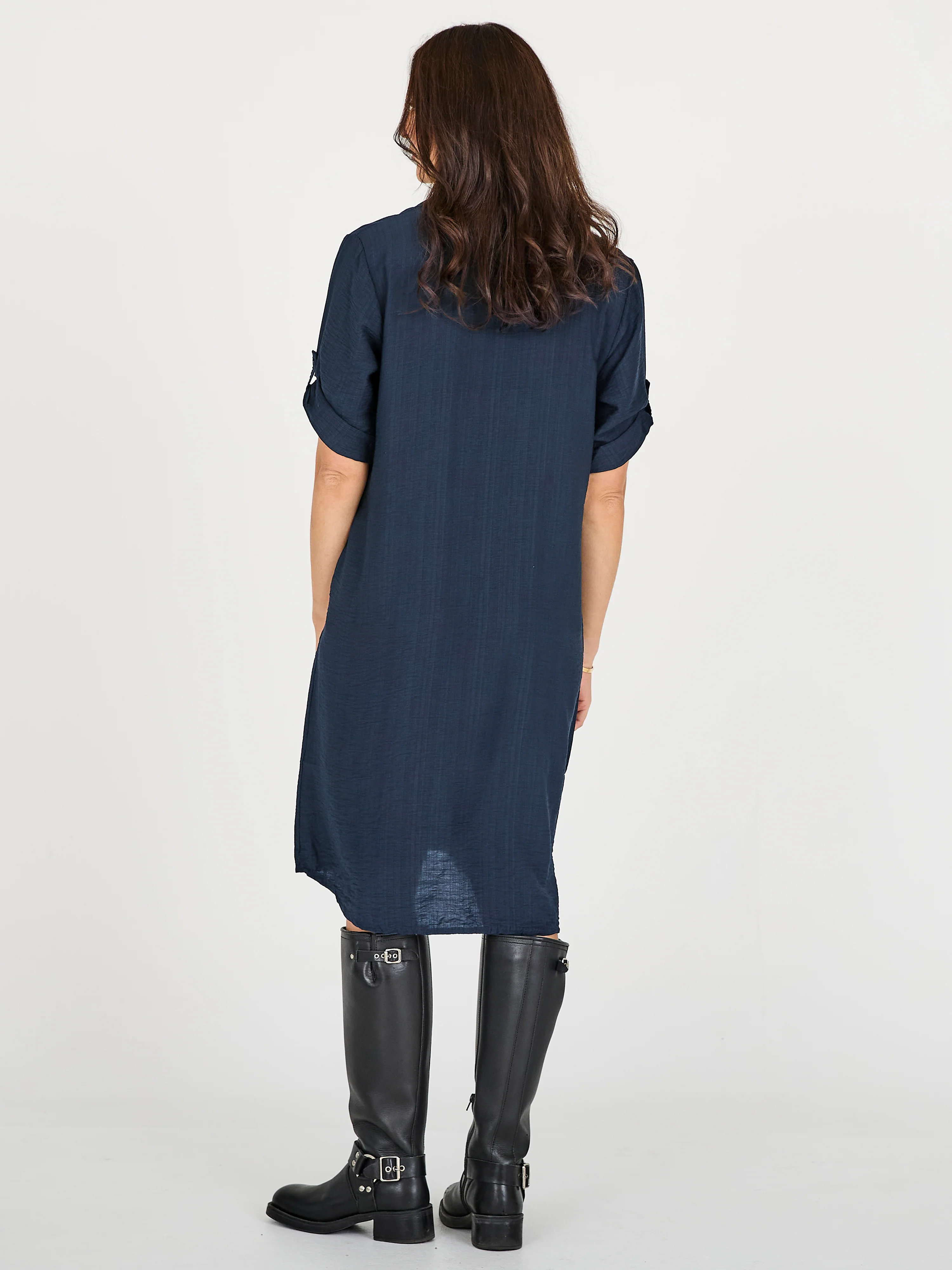 CAITLIN Tunic dress - Navy - Image 3