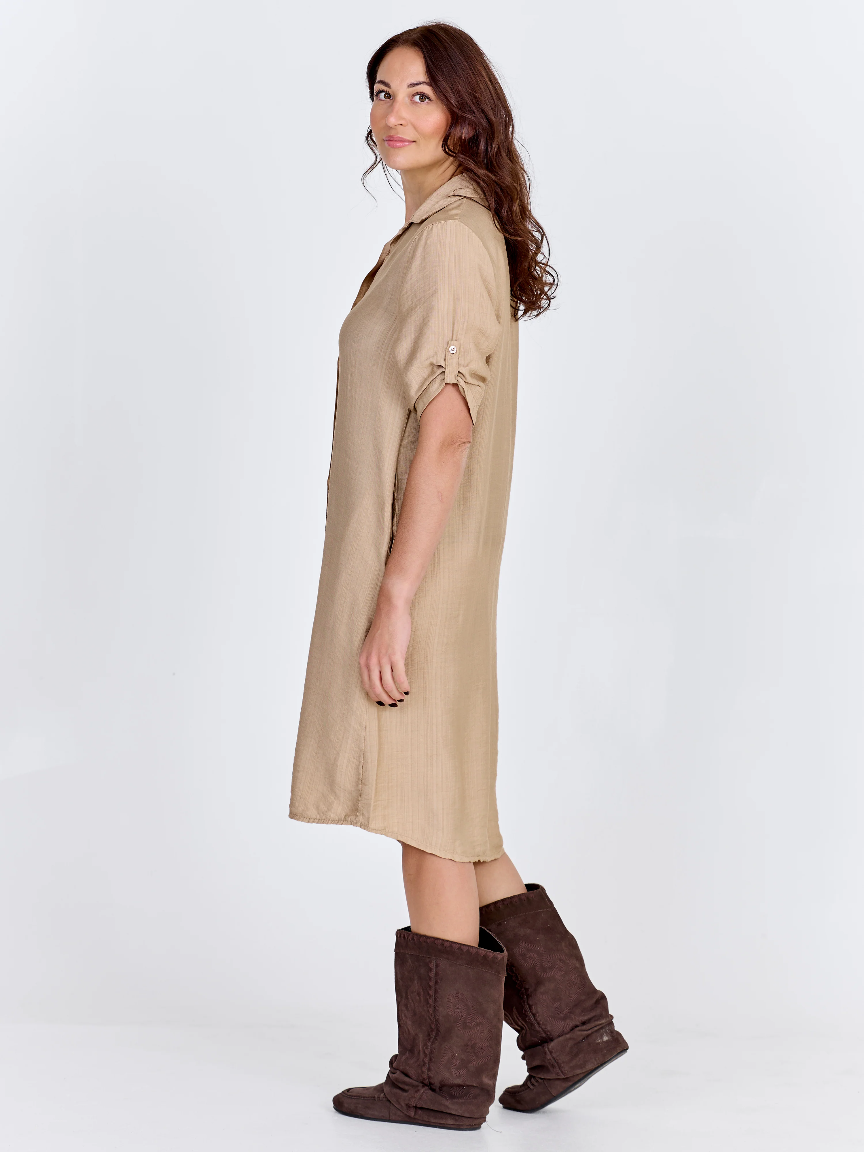 CAITLIN Tunic dress - sand - Image 6