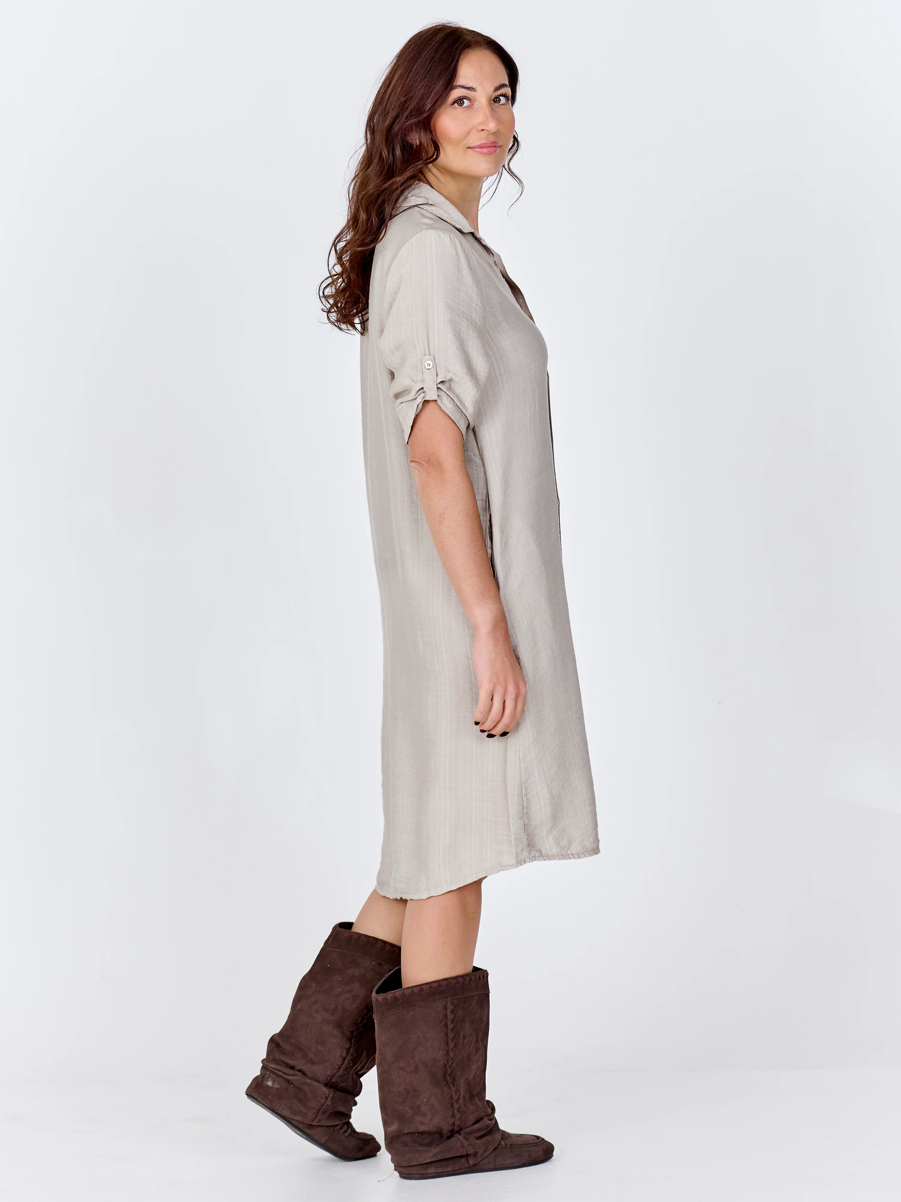 CAITLIN Tunic dress - Bone - Image 3