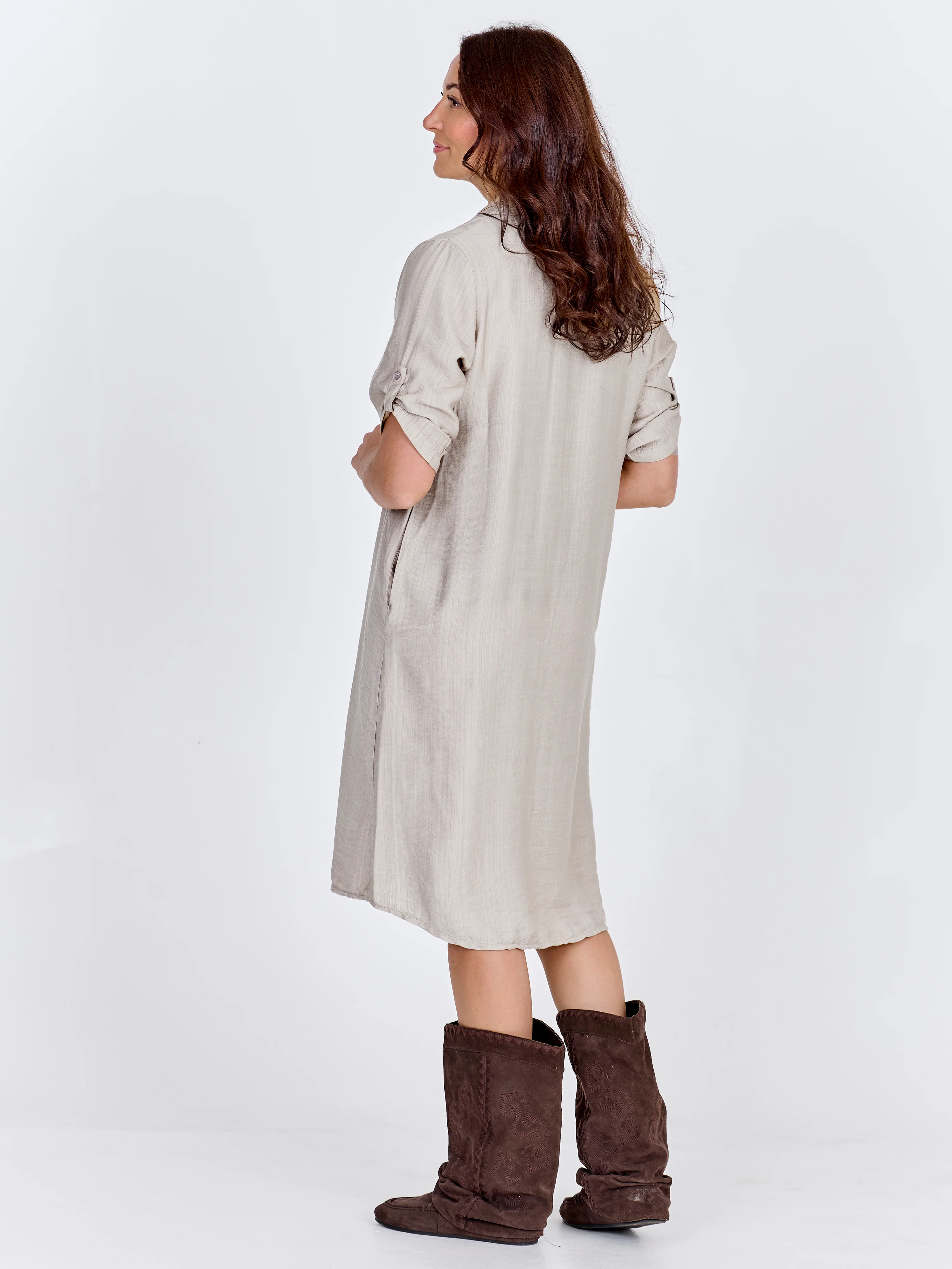CAITLIN Tunic dress - Bone - Image 4