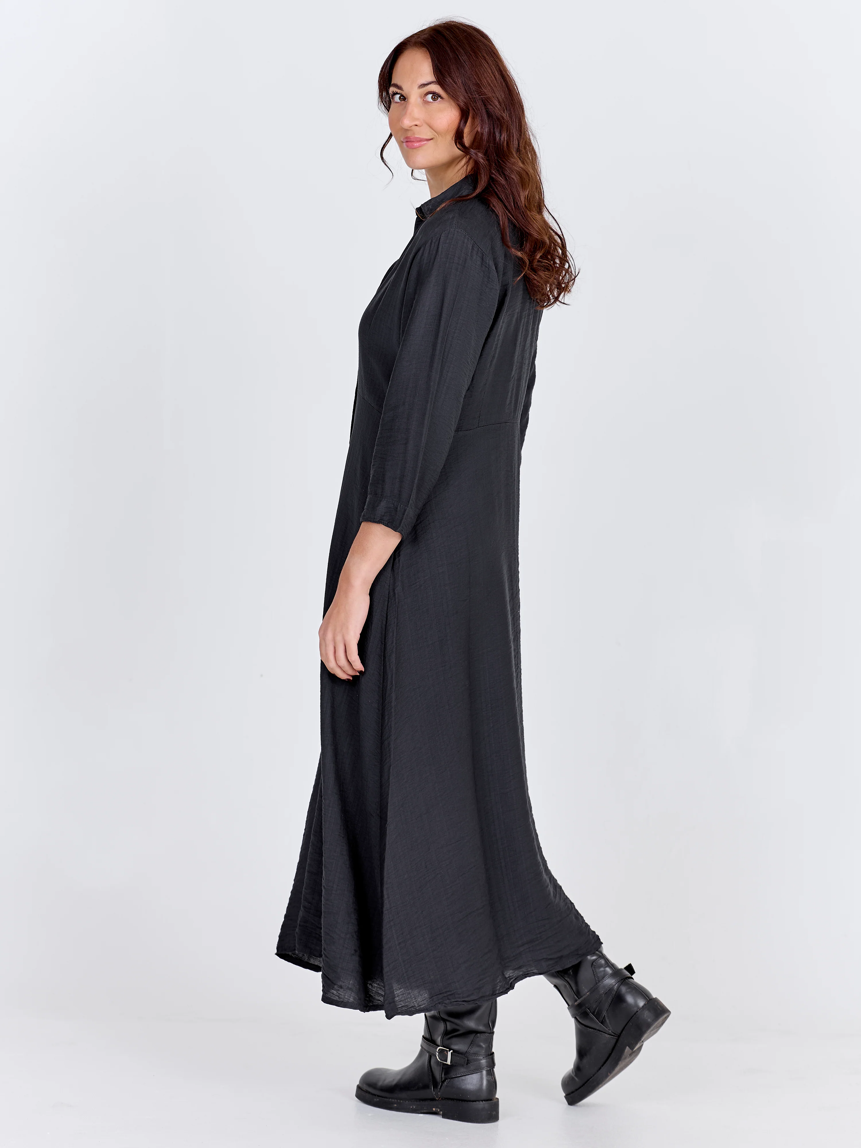 CAITLIN Long Dress - Black - Image 4