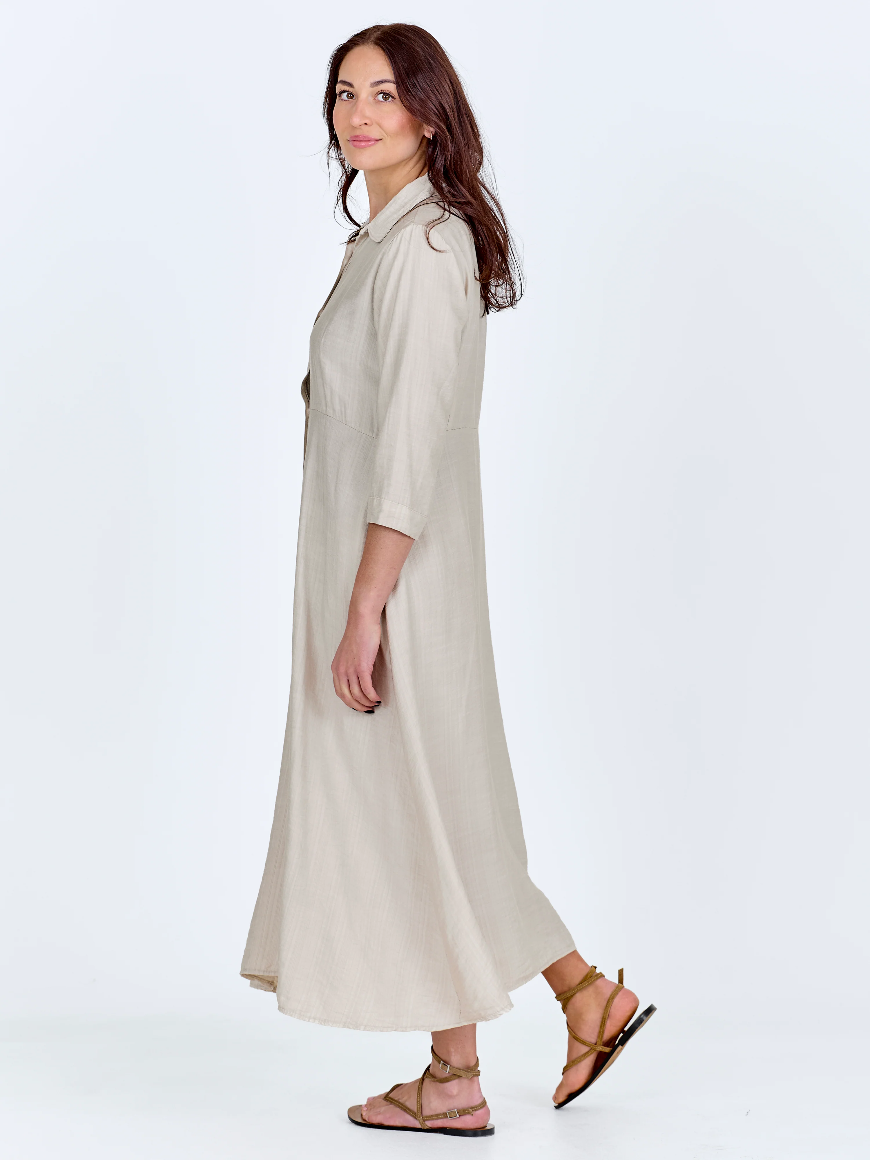 CAITLIN Long Dress - Bone - Image 3