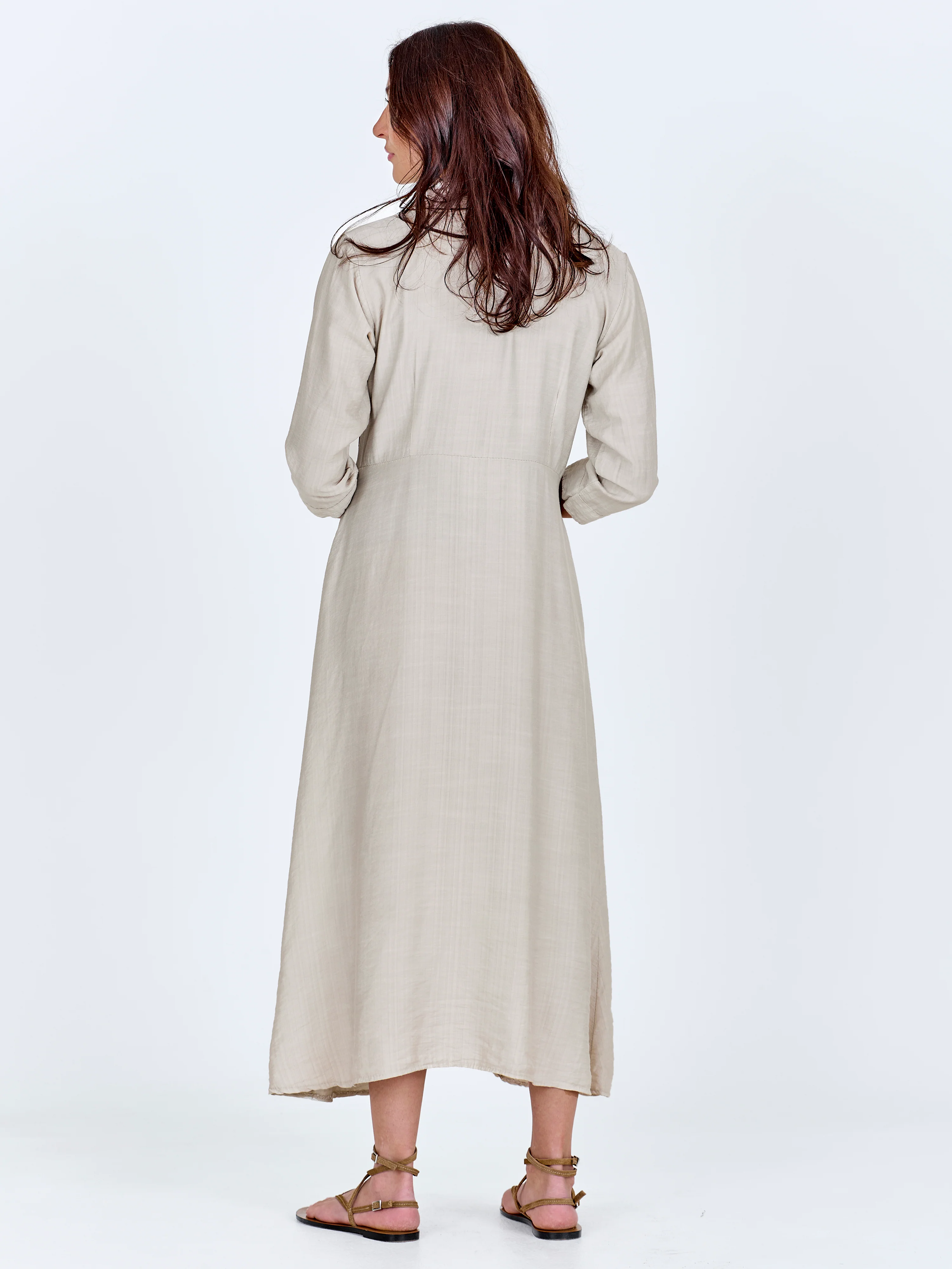 CAITLIN Long Dress - Bone - Image 4