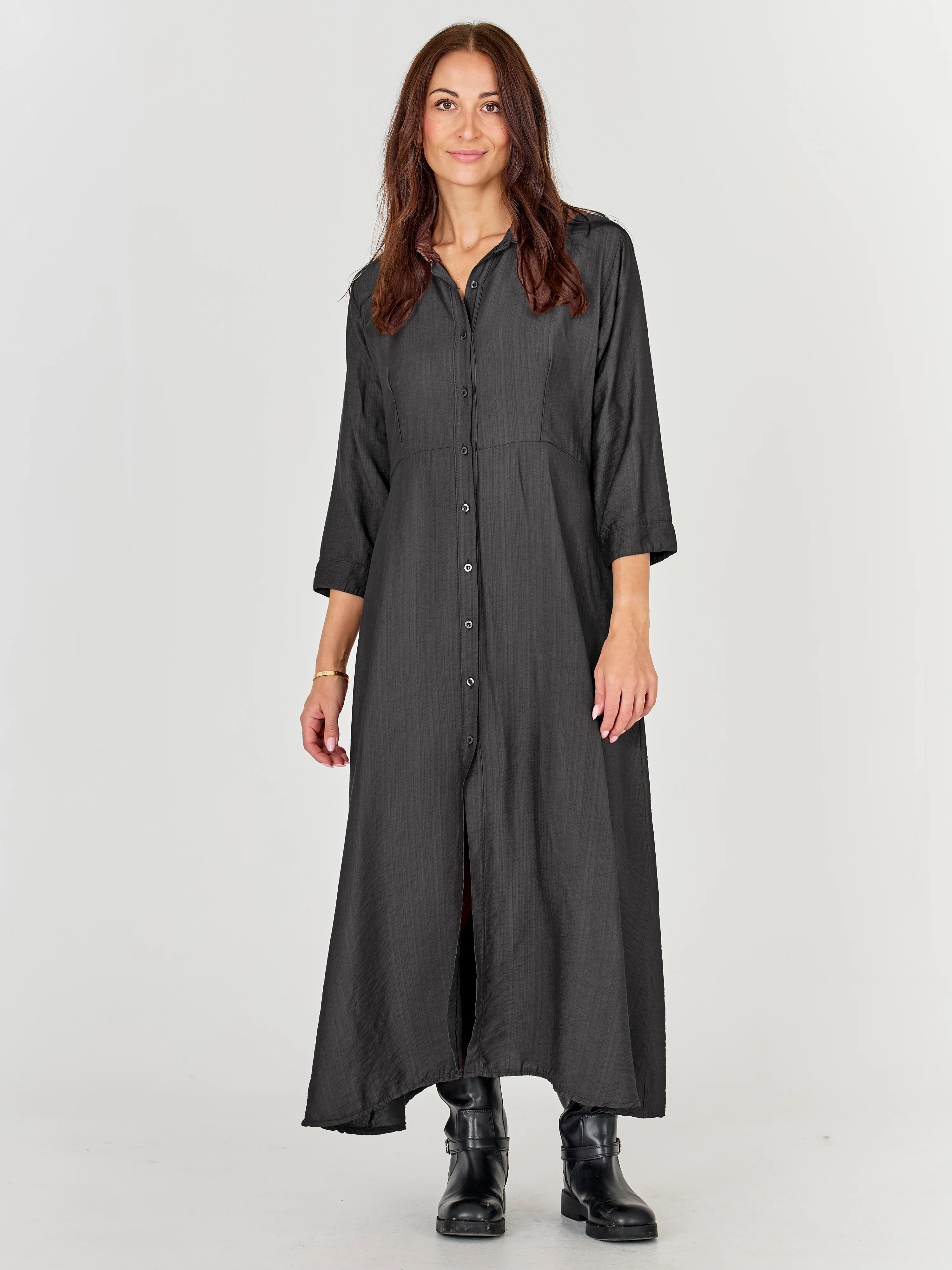 CAITLIN Long Dress - Grey - Image 3