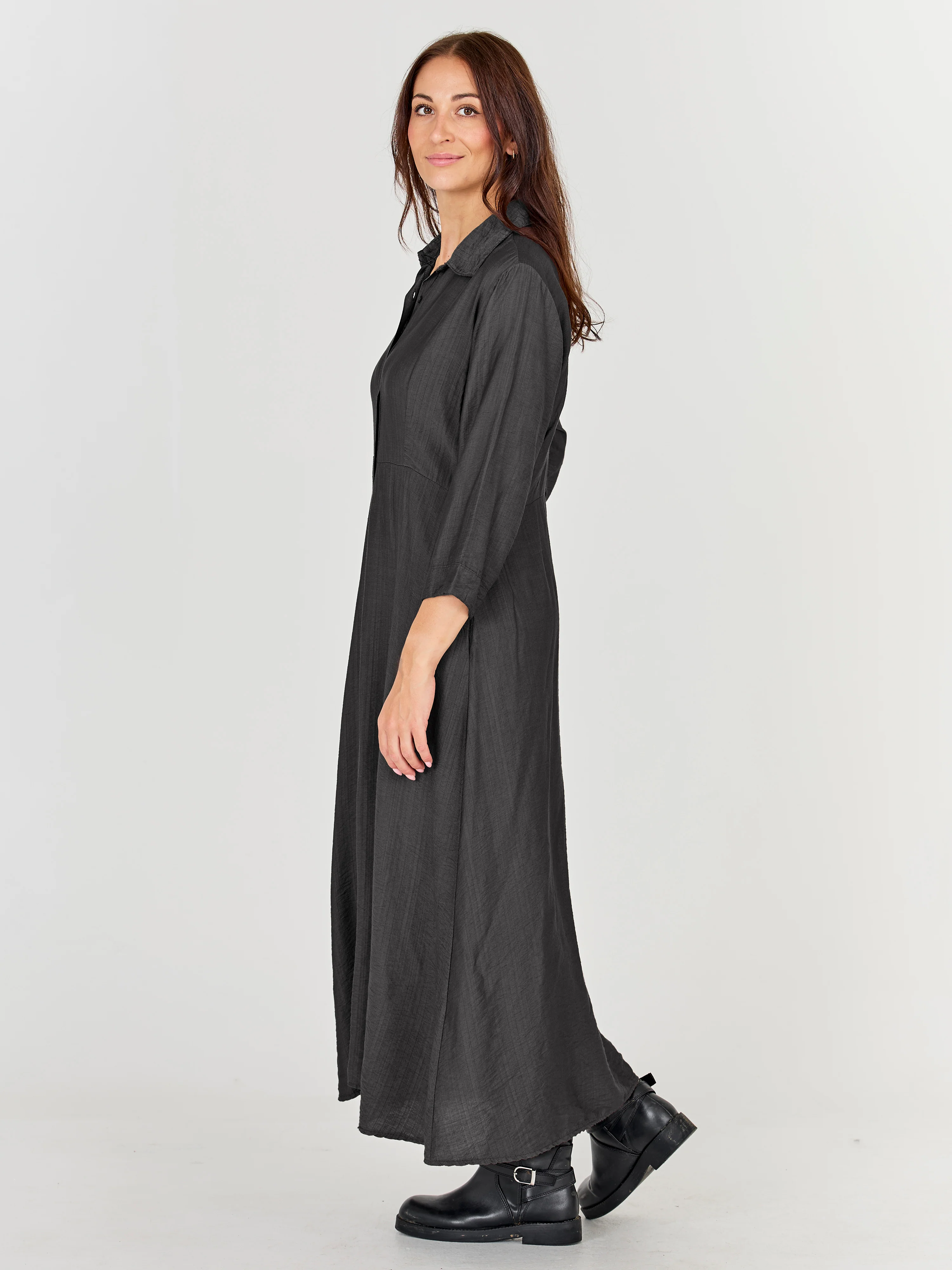 CAITLIN Long Dress - Grey - Image 5