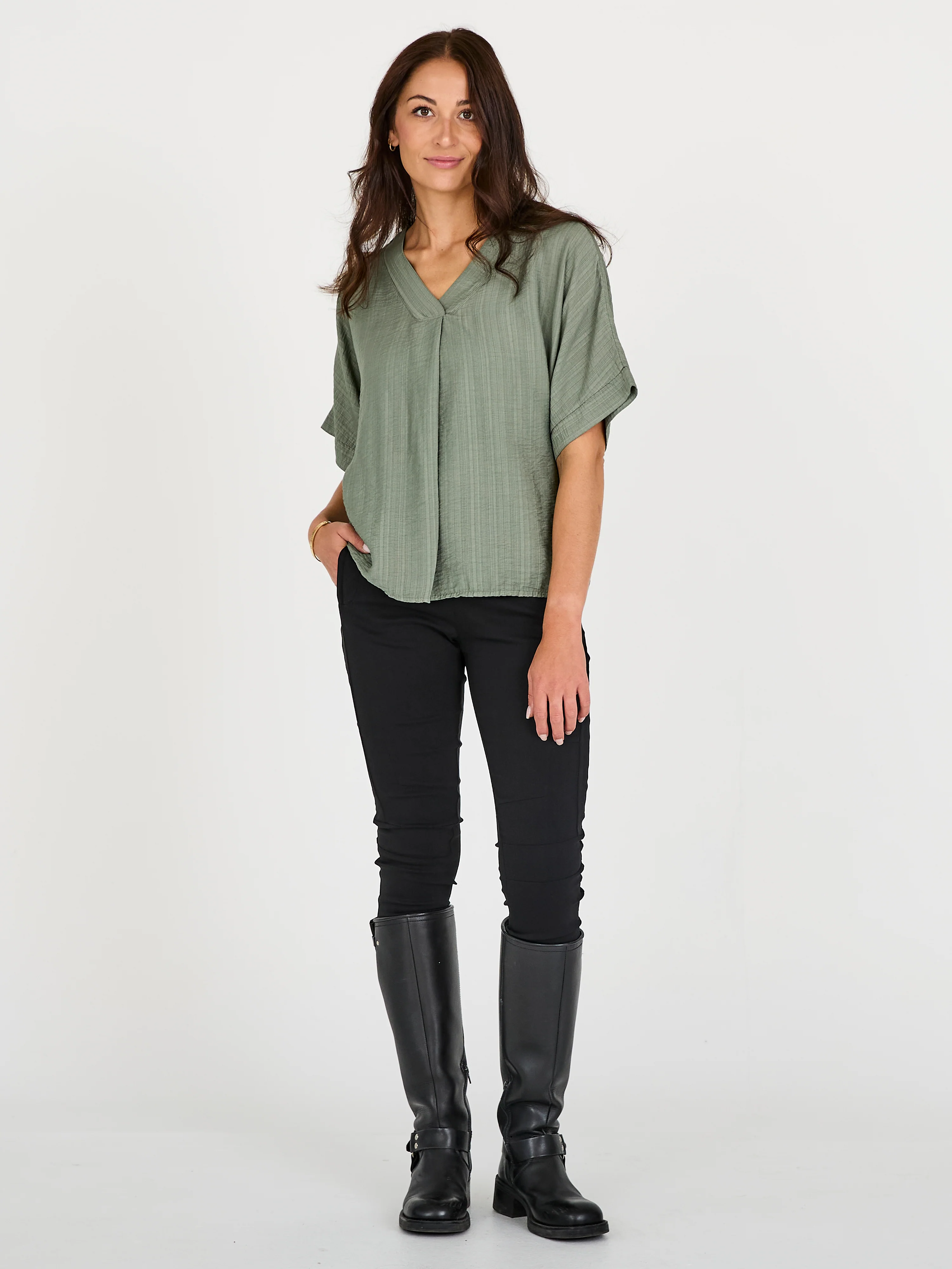 CINDA blouse - Army - Image 3