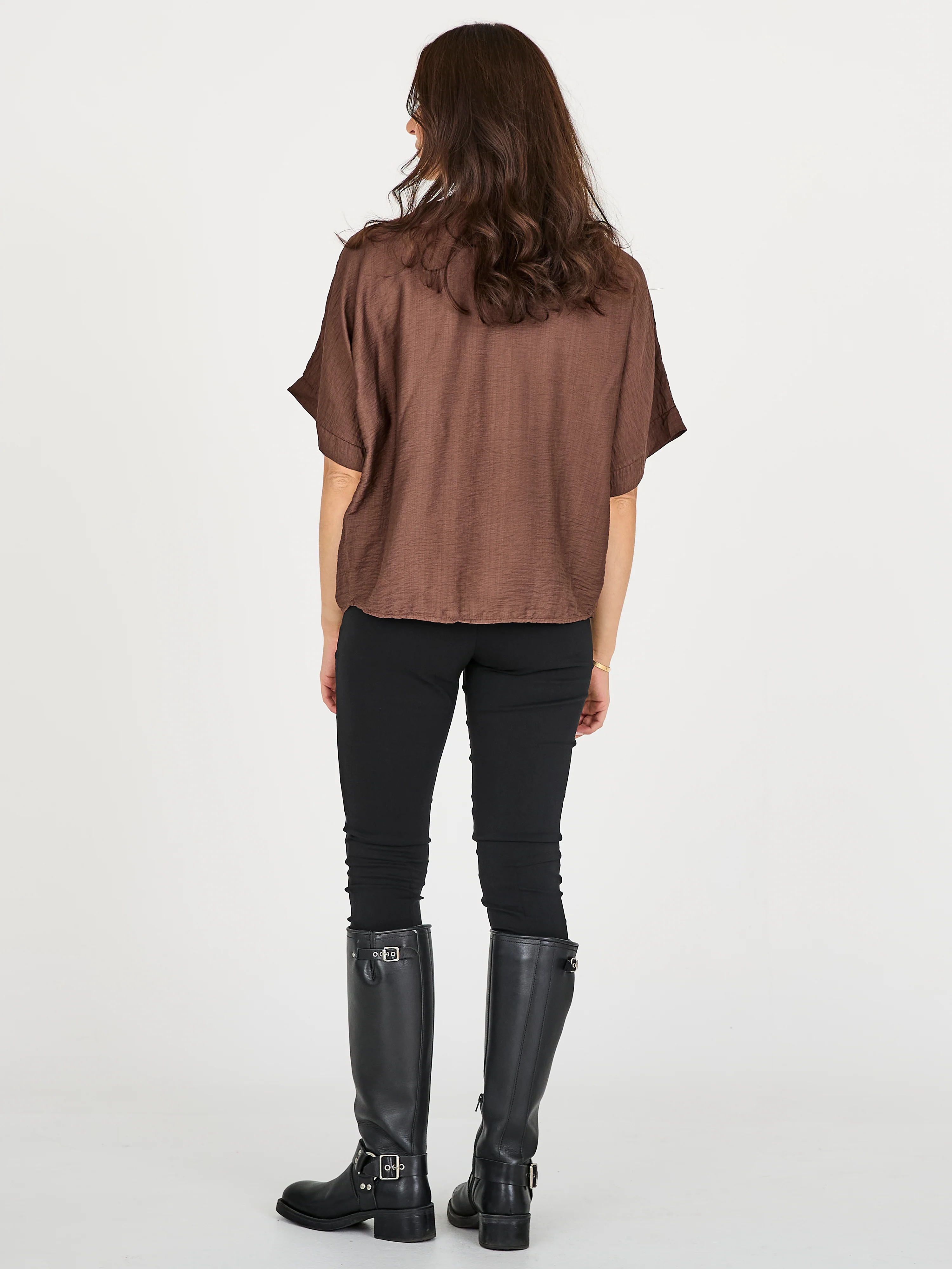 CINDA blouse - Brown - Image 4
