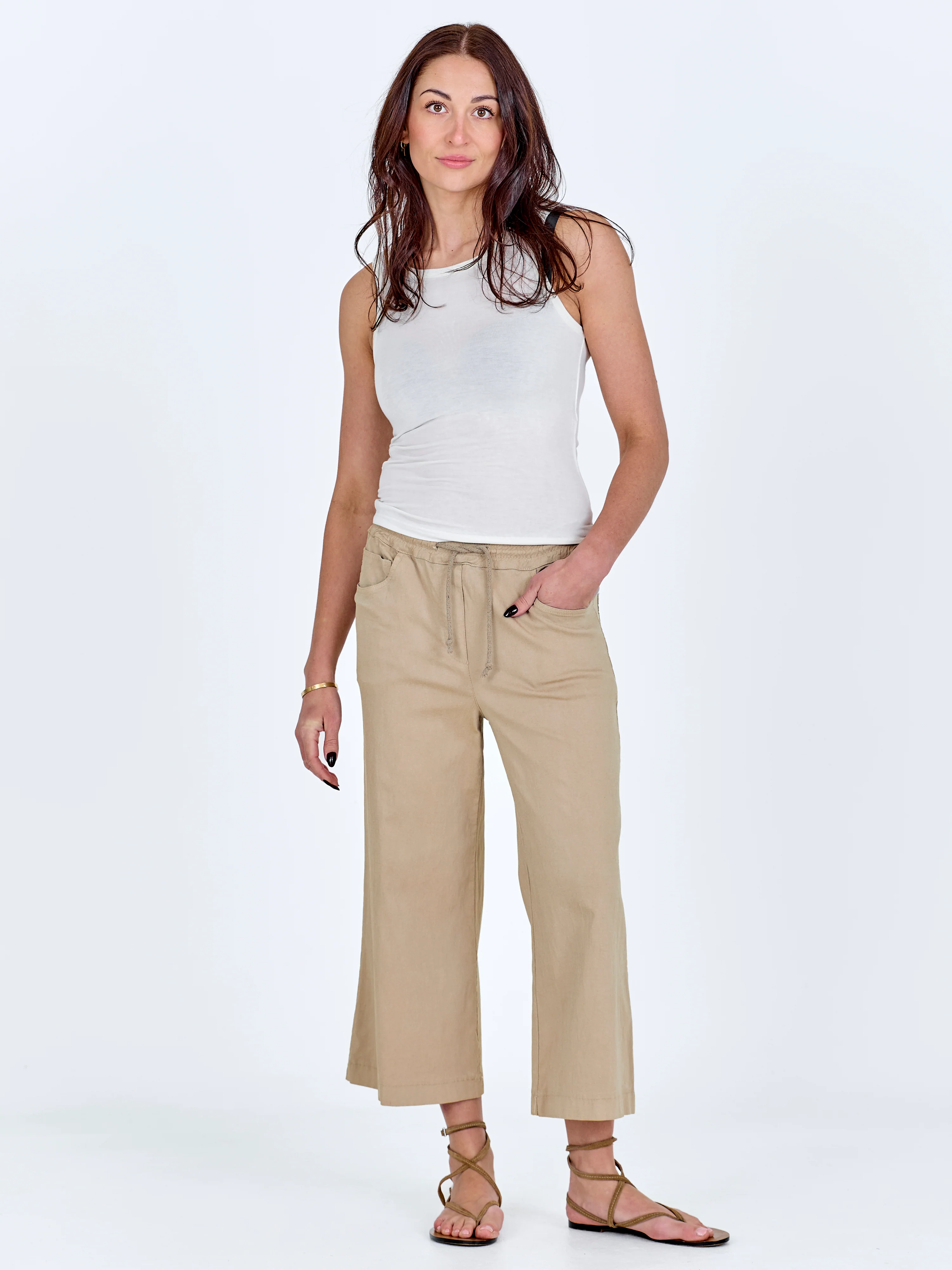 Ziga Culotte Trousers - Seasand - Image 2