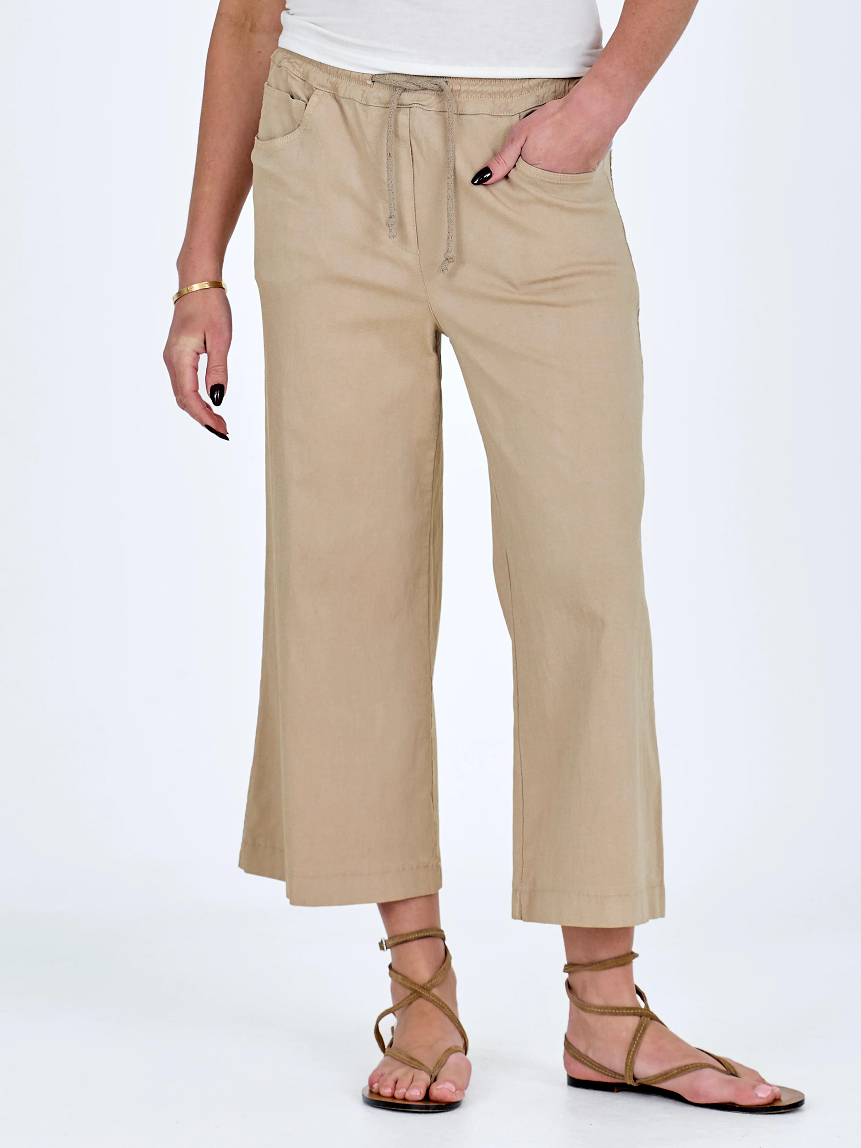 Ziga Culotte Trousers - Seasand - Image 3