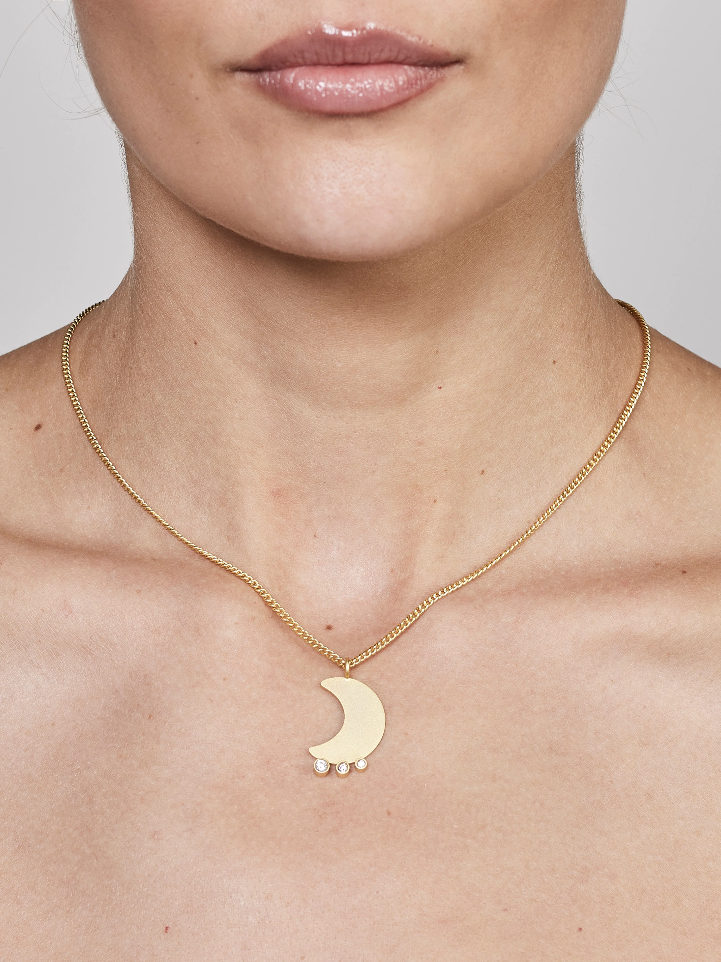 Moons No. 2 Necklace - Gold - Image 2