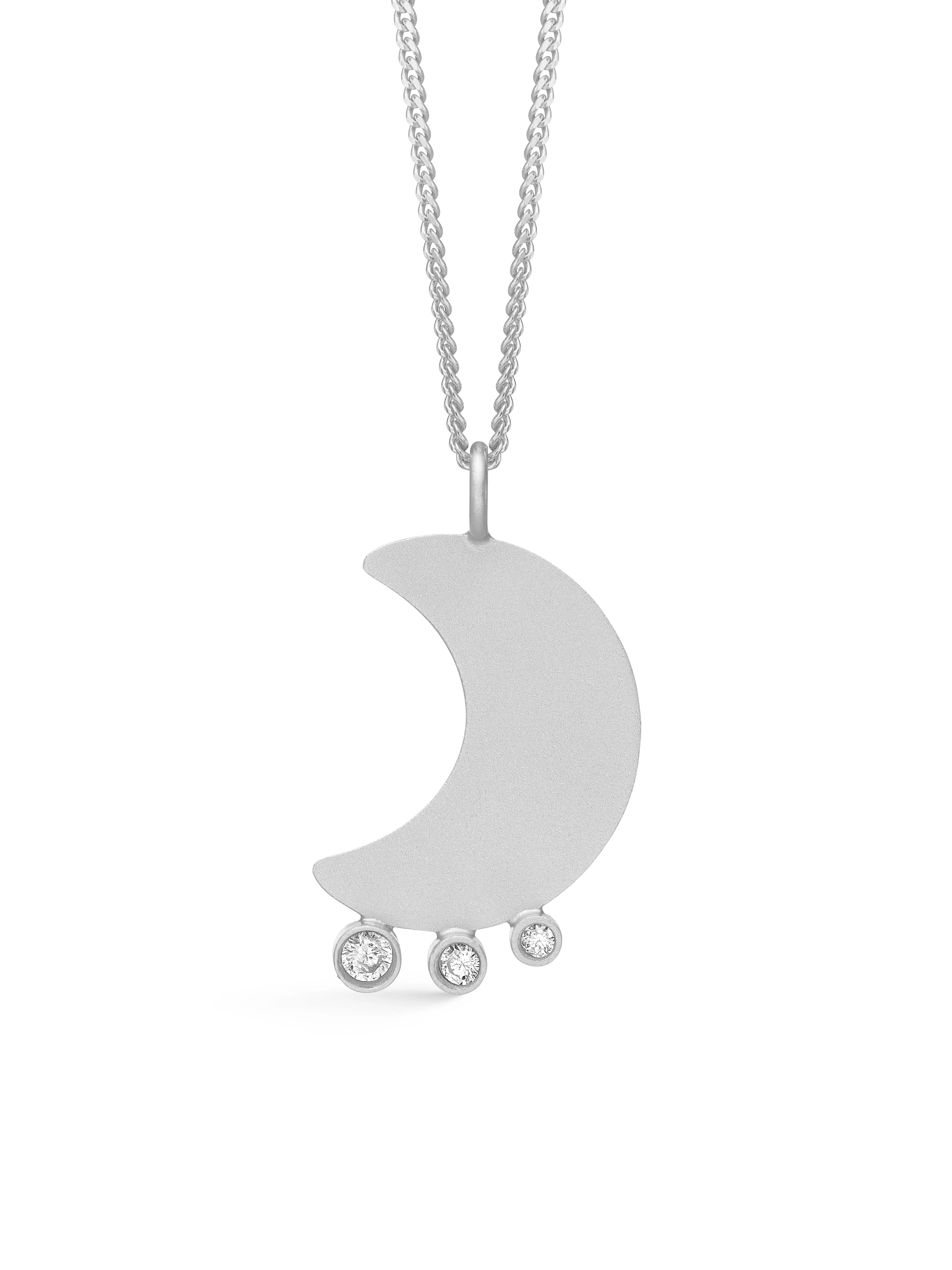 Moons No. 2 Necklace - Silver