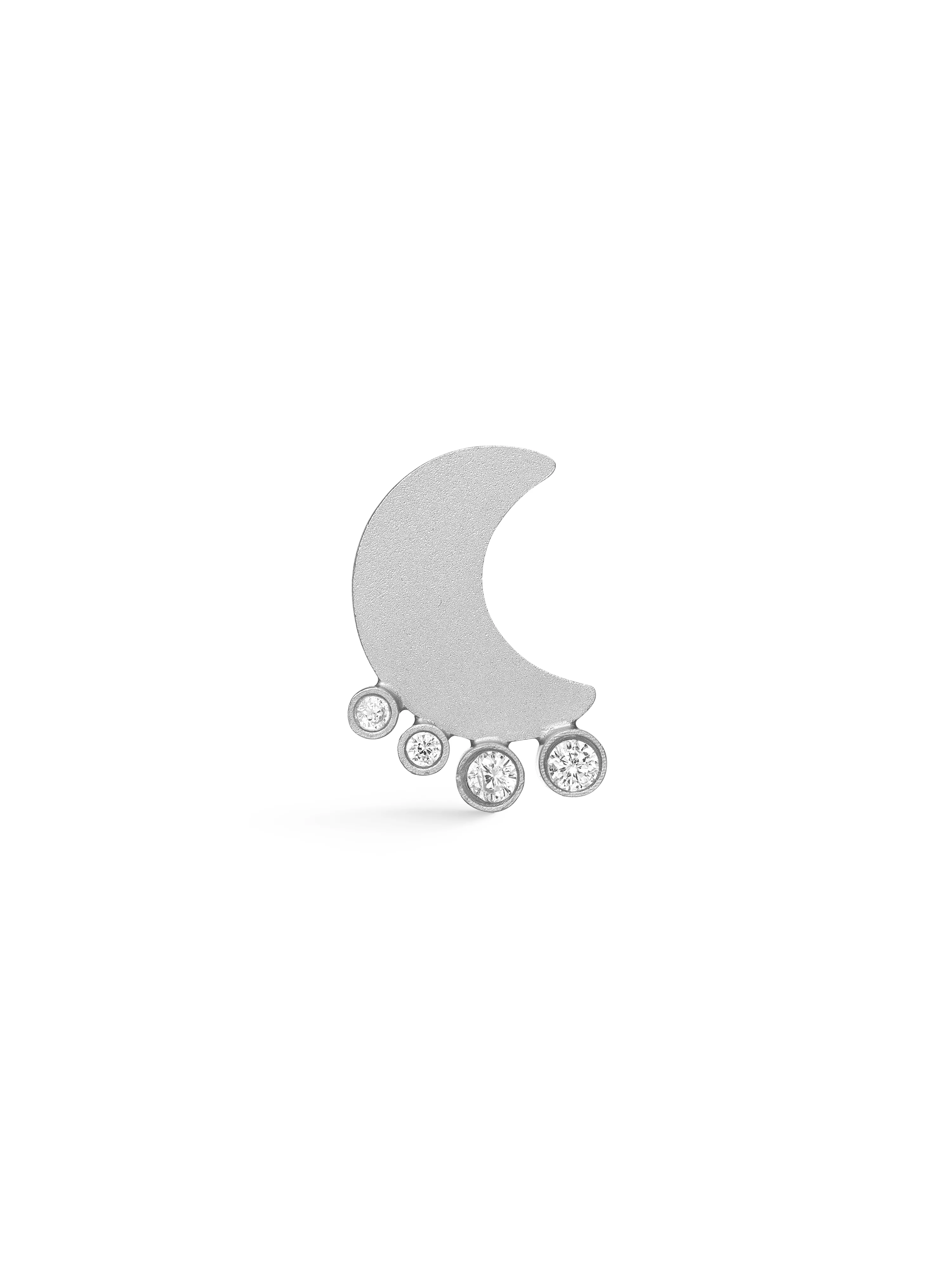 Moons No. 5 Earring 1 pc. - Silver