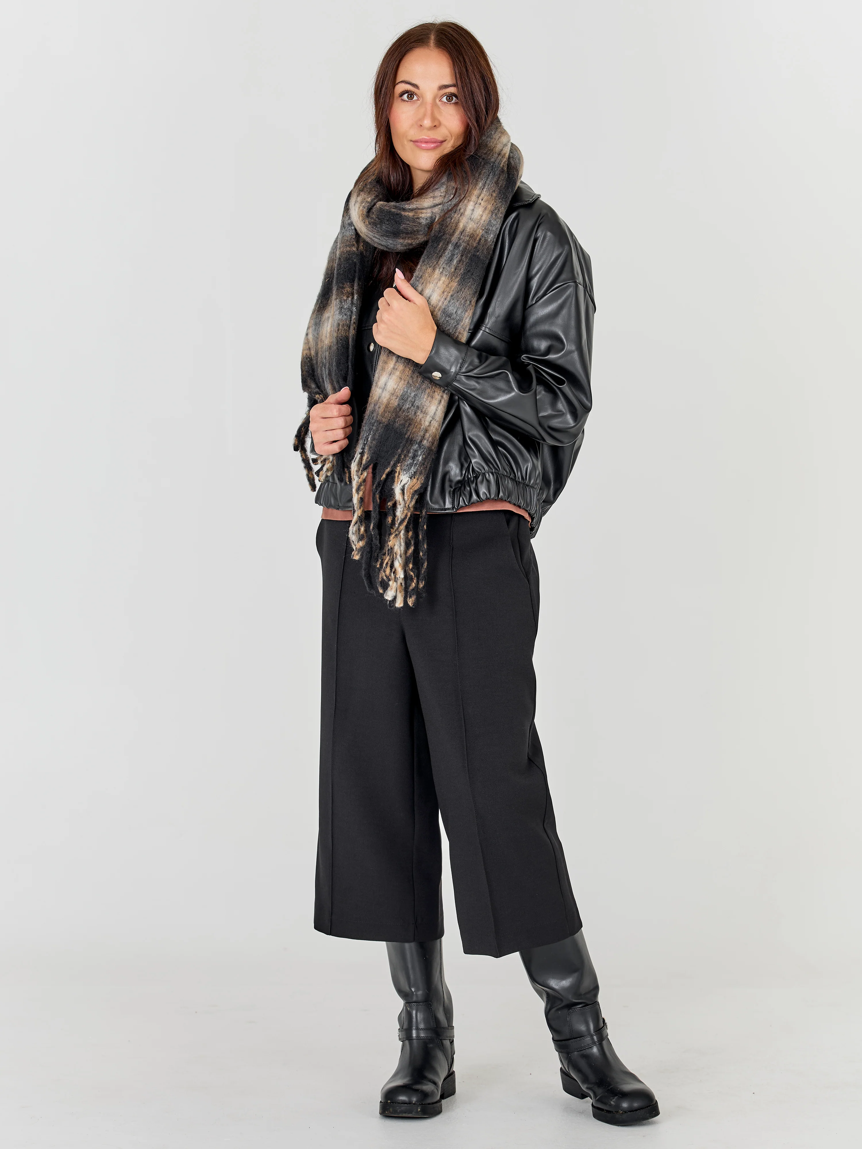 Aya scarf - Black mix - Image 2