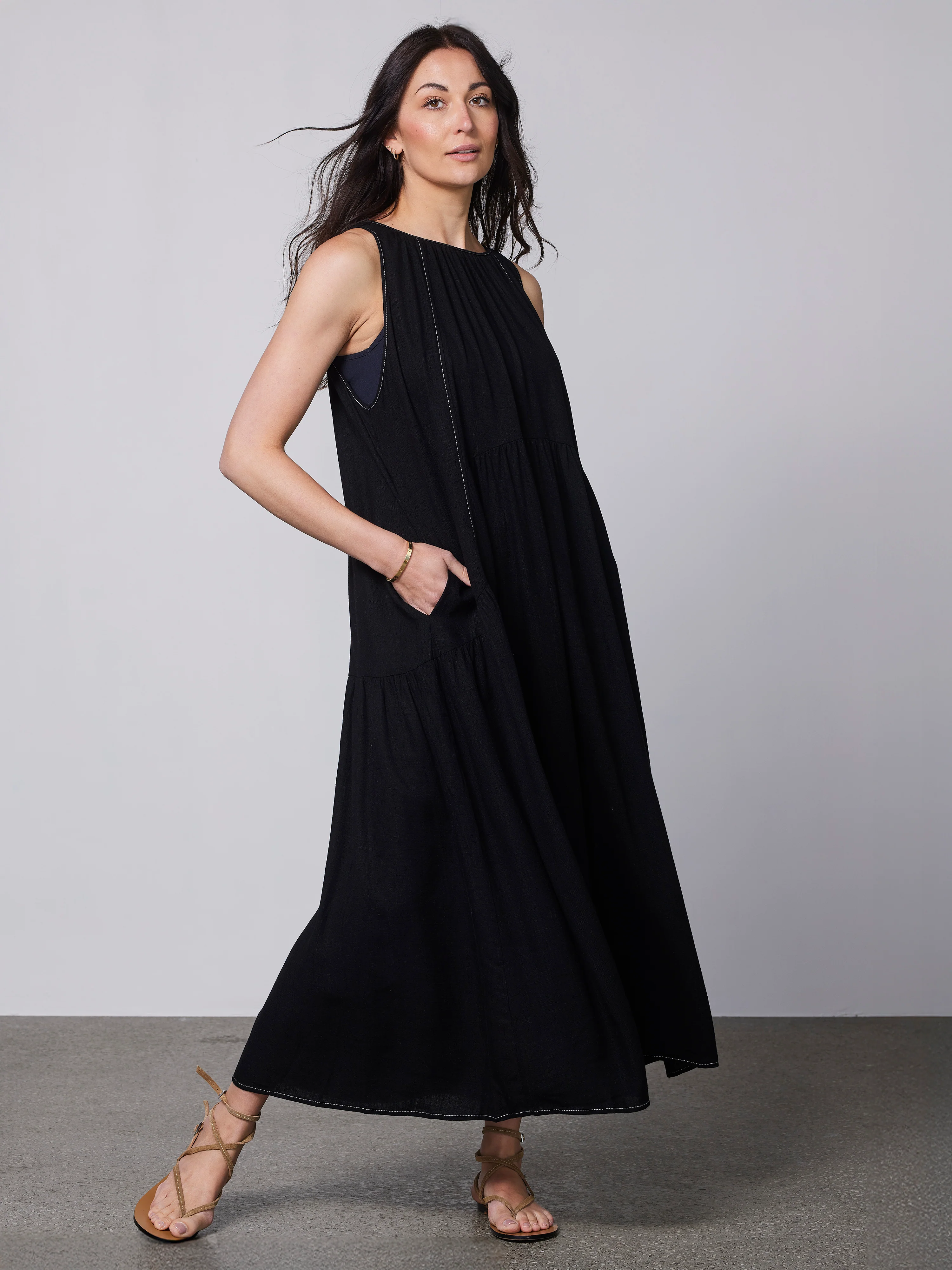 ZITA long dress - Black - Image 3