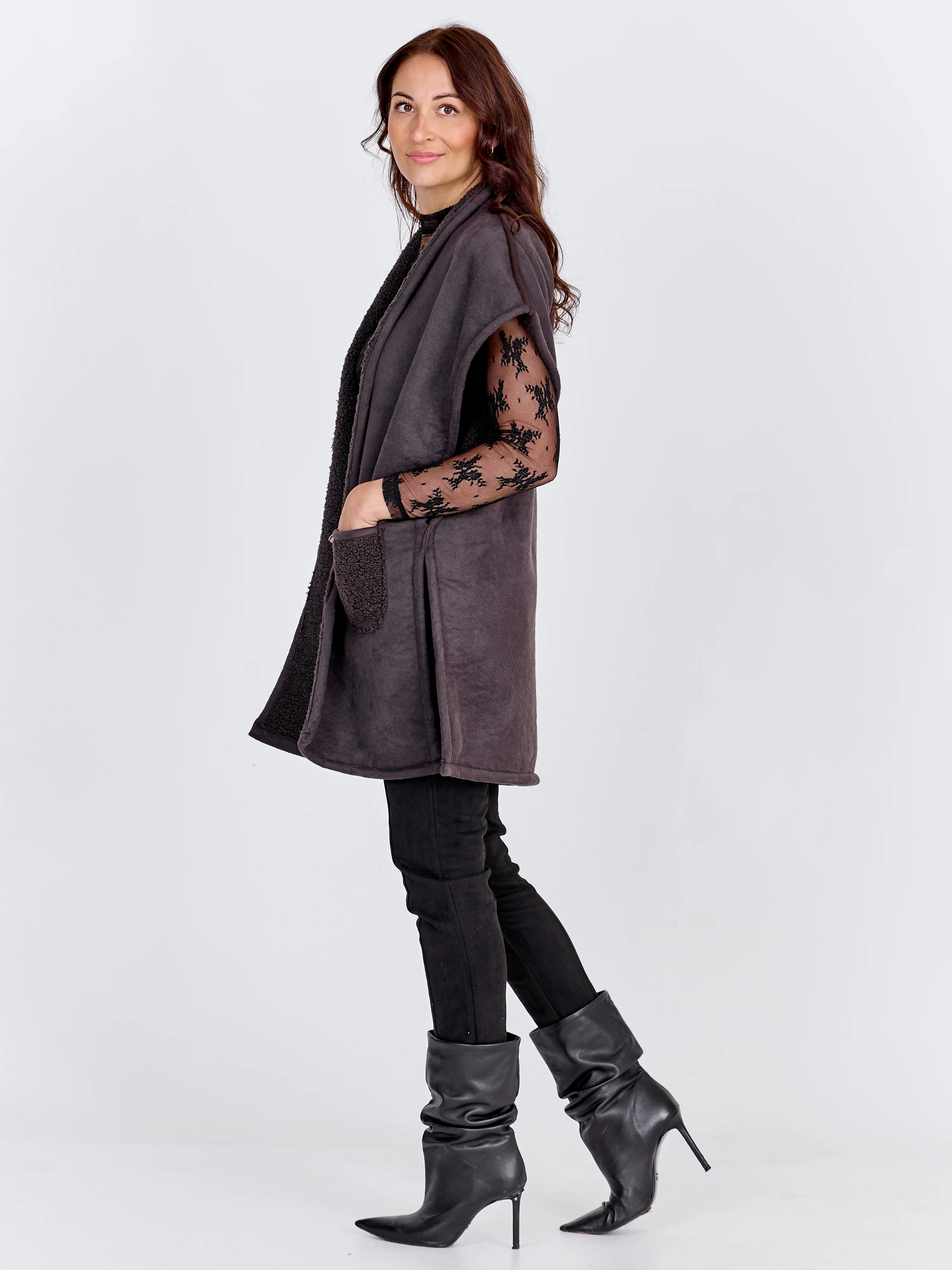 ARIA reversible vest - Dark Grey - Image 6