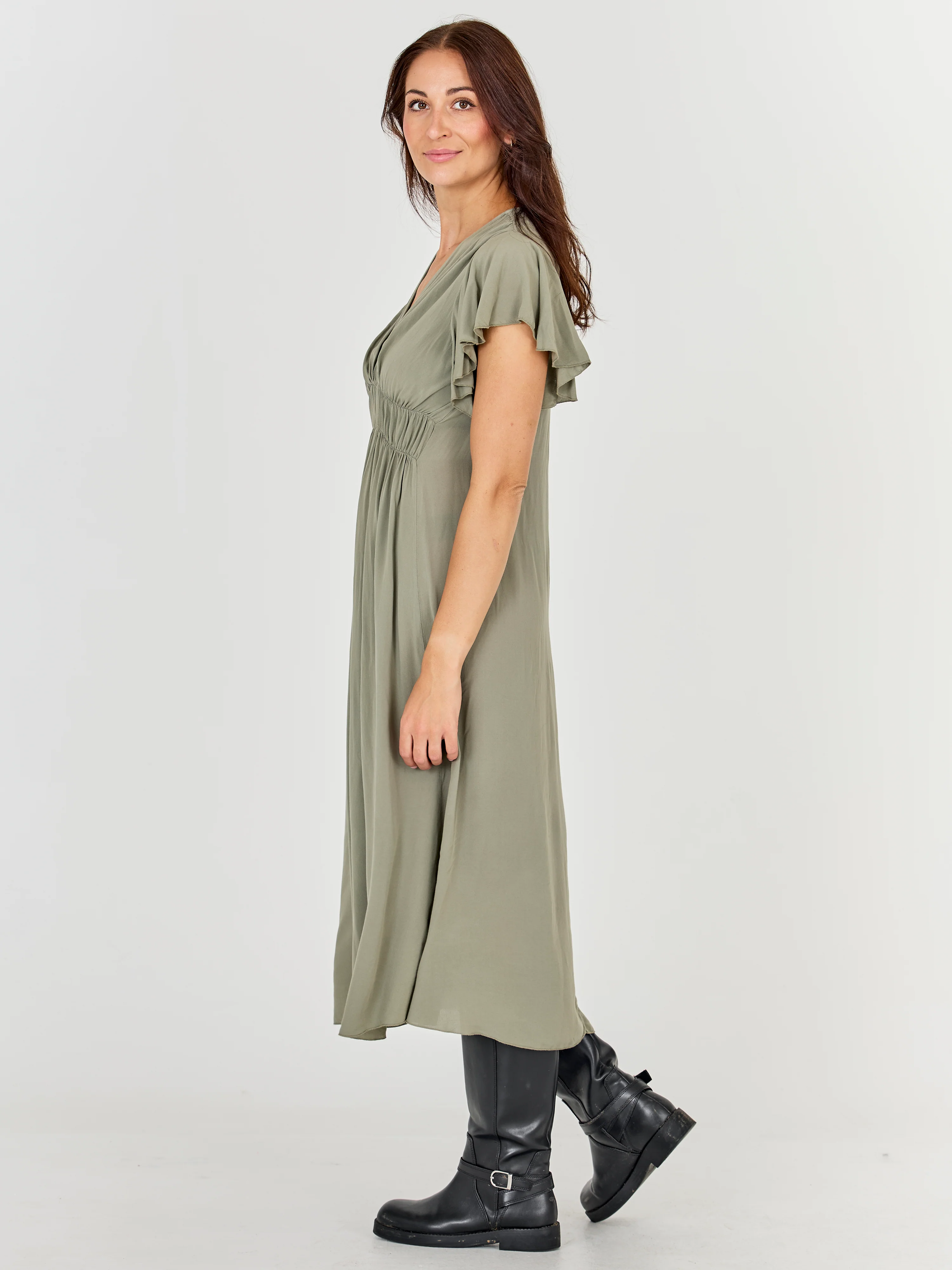 ANA Dress - Dust army - Image 4