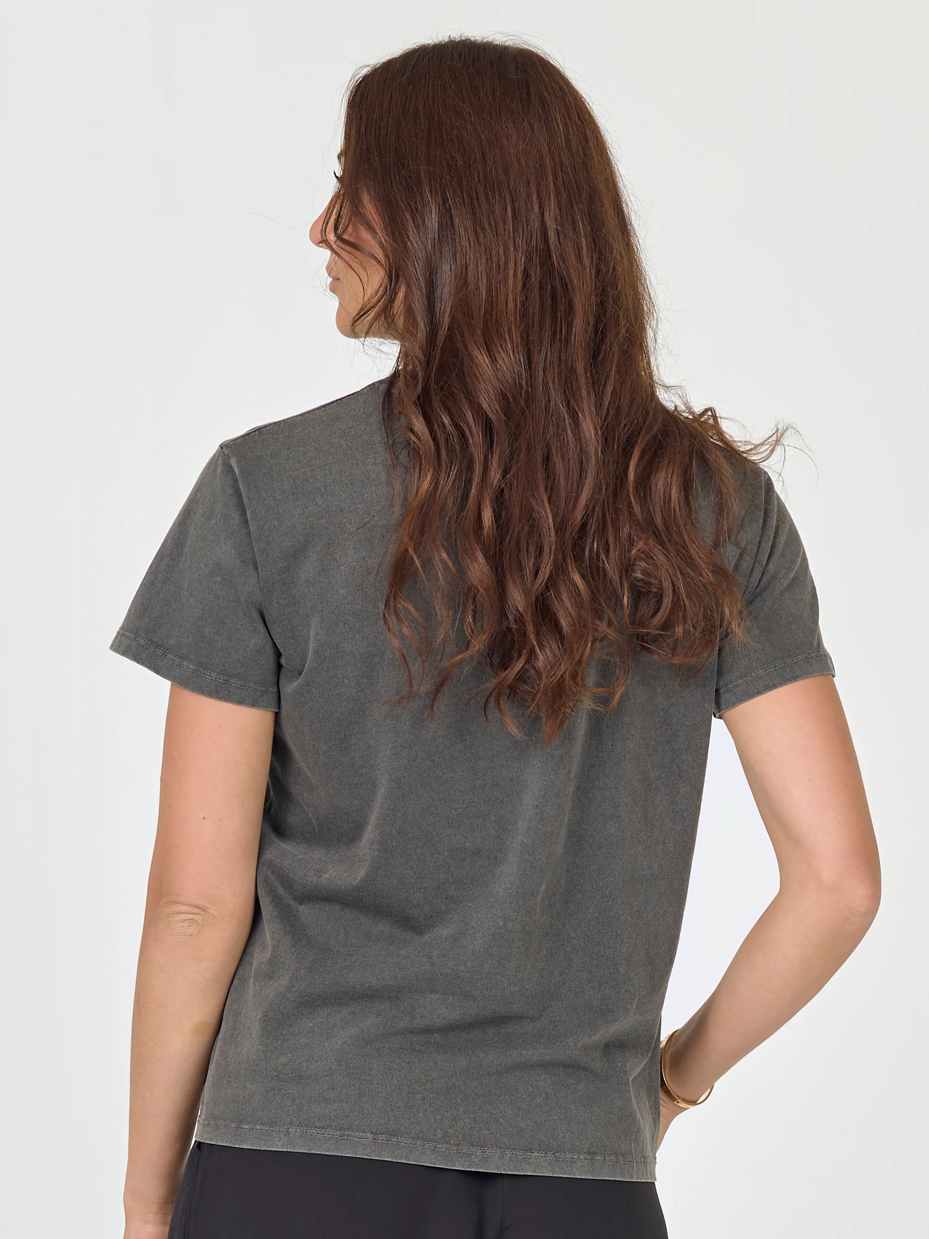 AYZA tee dyed - Black mix - Image 3
