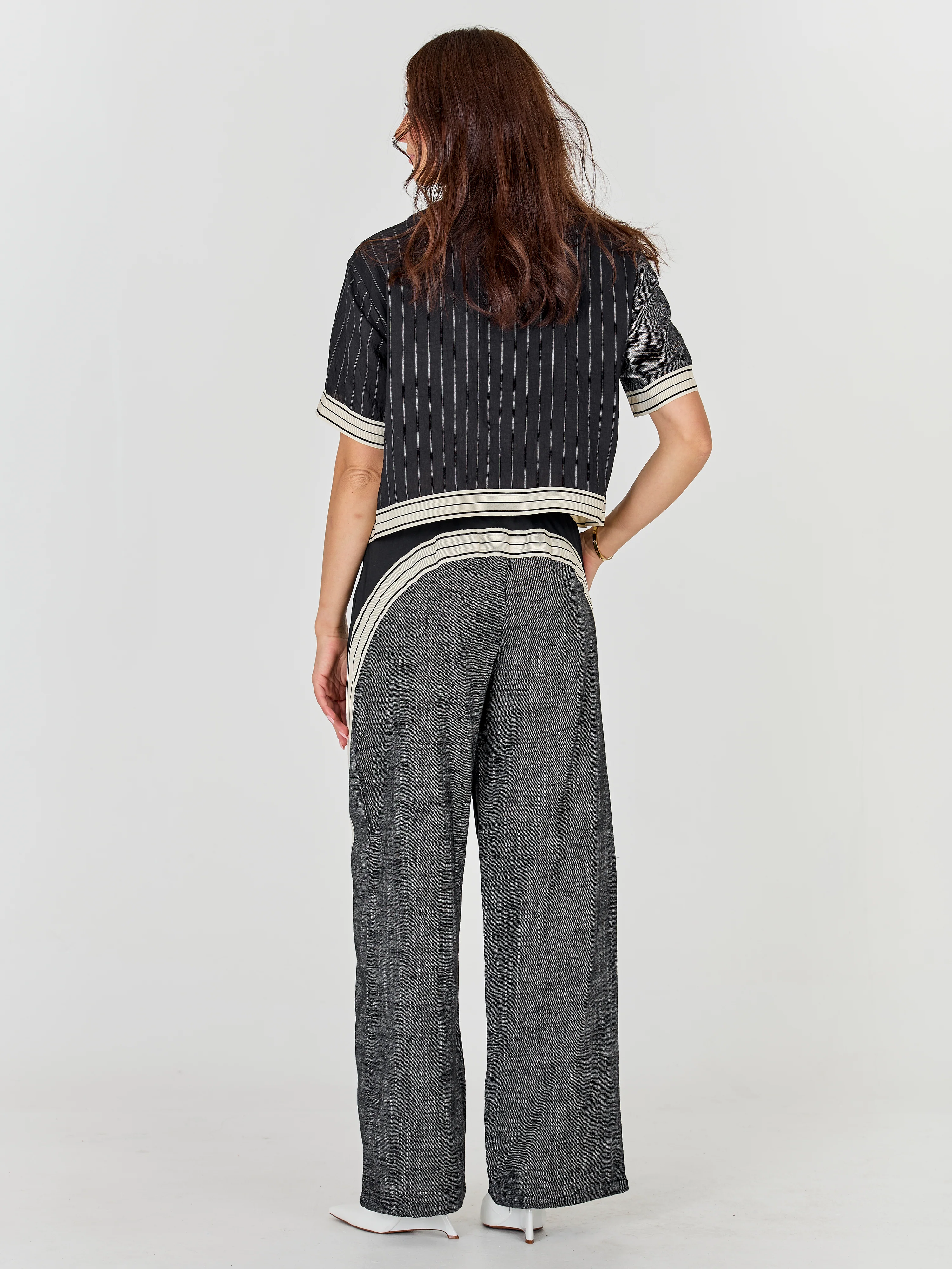 ABINA trousers - Black mix - Image 3