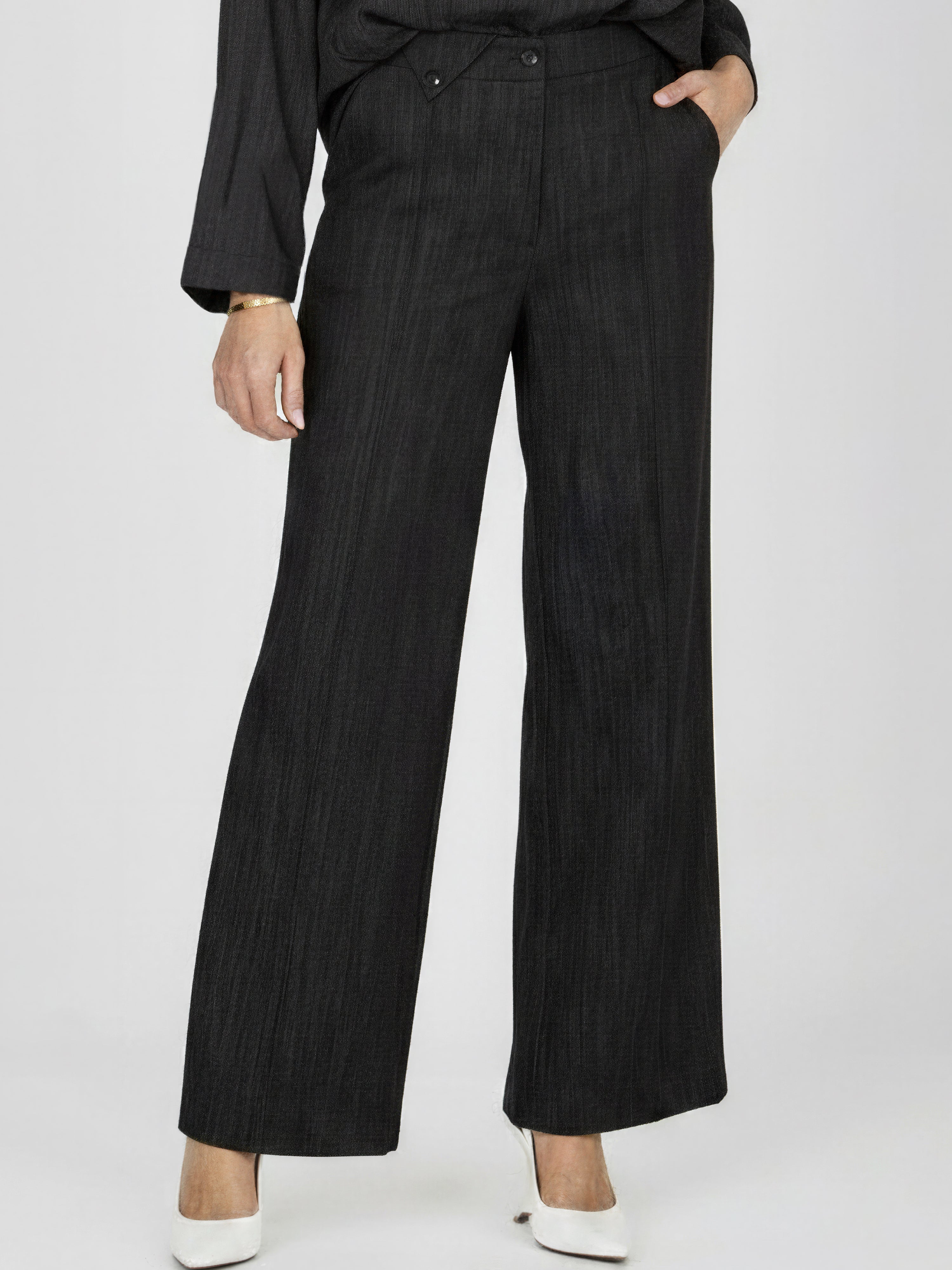 Asti Trousers - Black Denim - Image 3