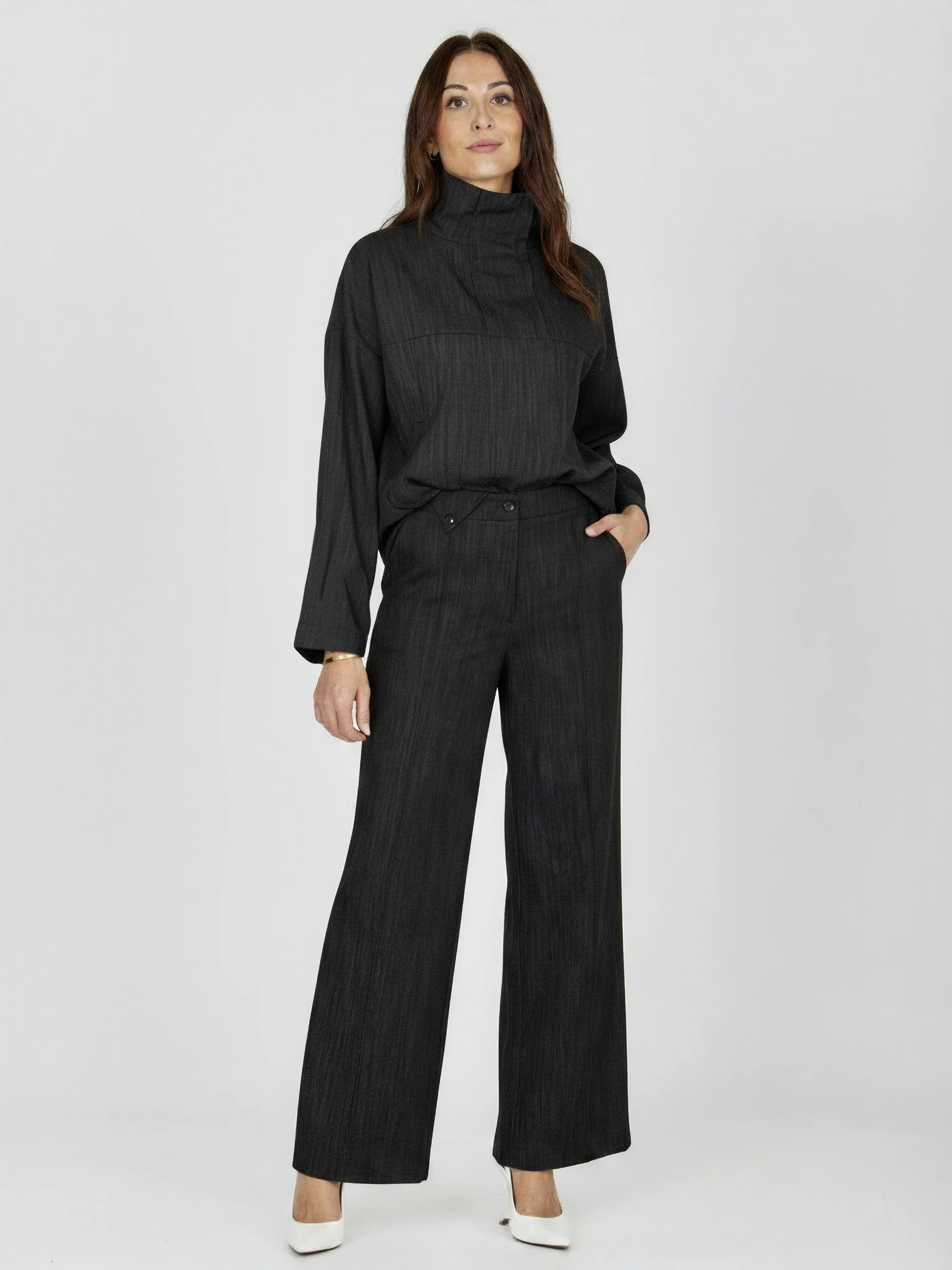 ASTI Blouse - Black Denim - Image 3