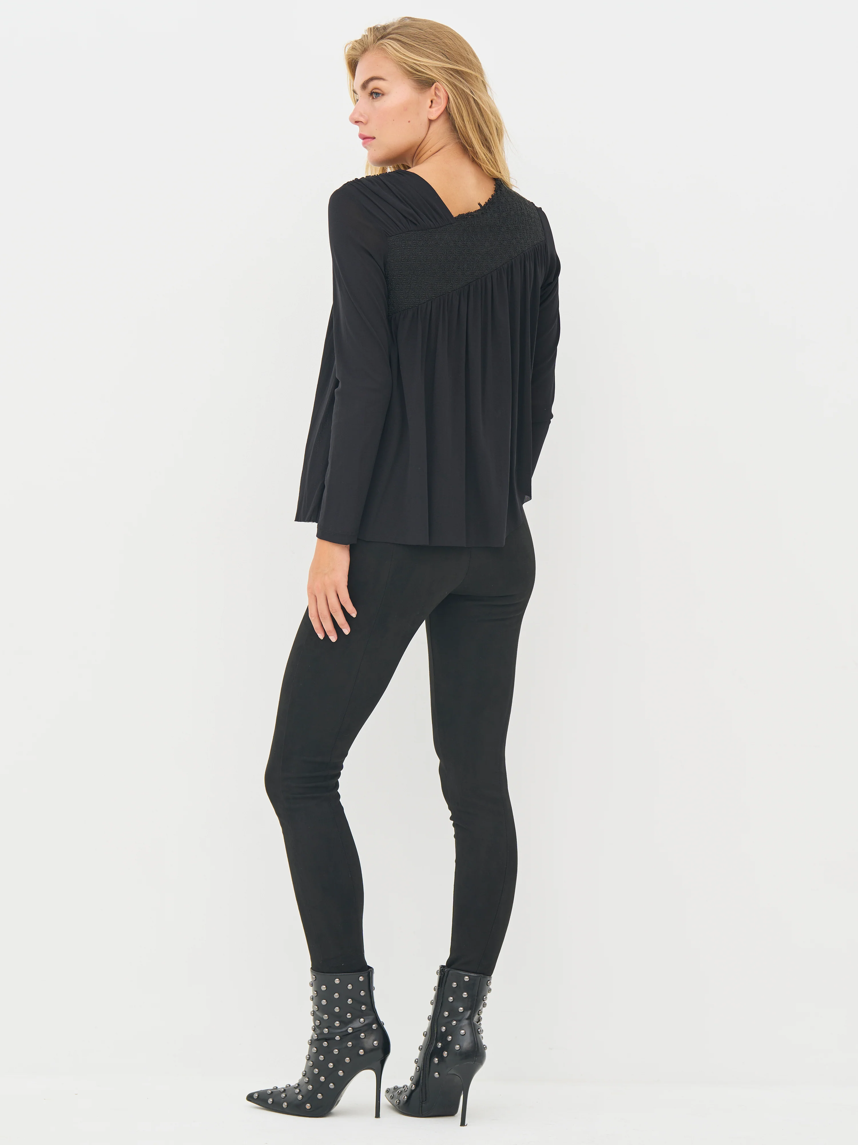 BETH zip blouse - Black - Image 6