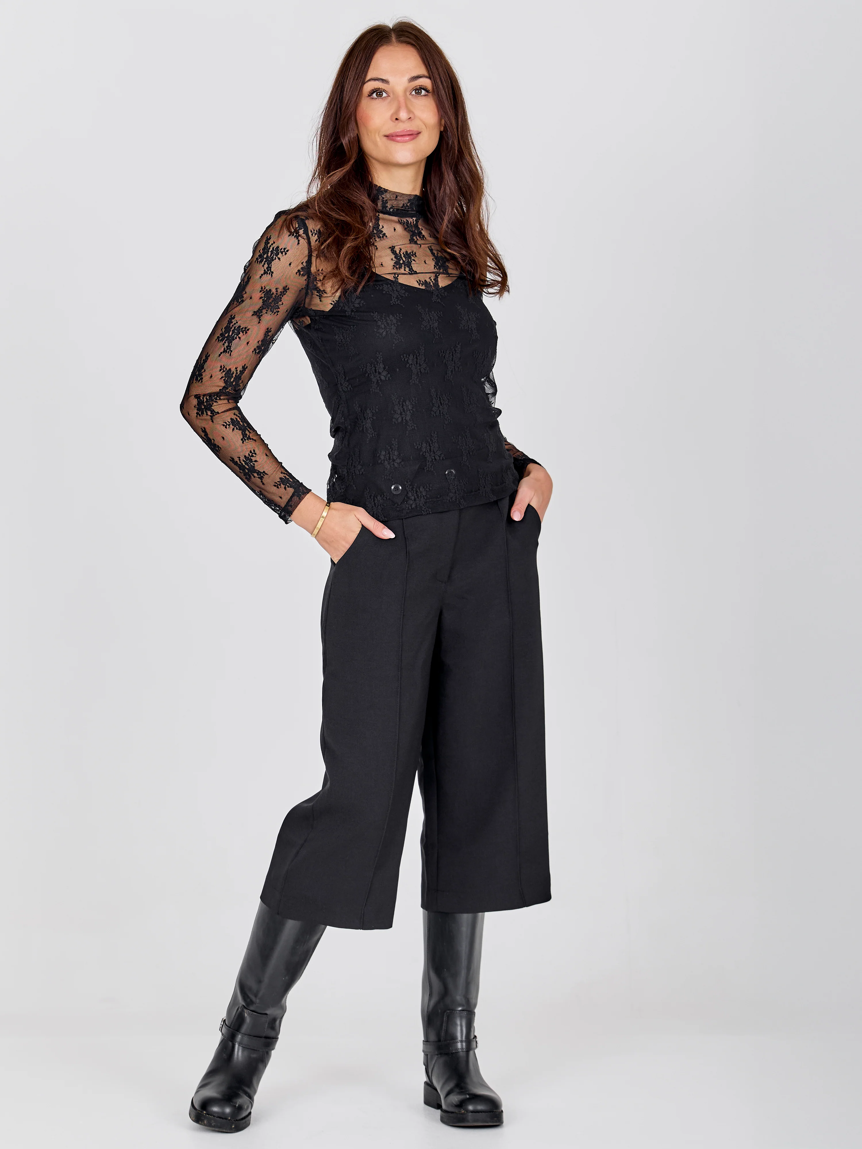 CHERIESE Mesh Top - Black - Image 4