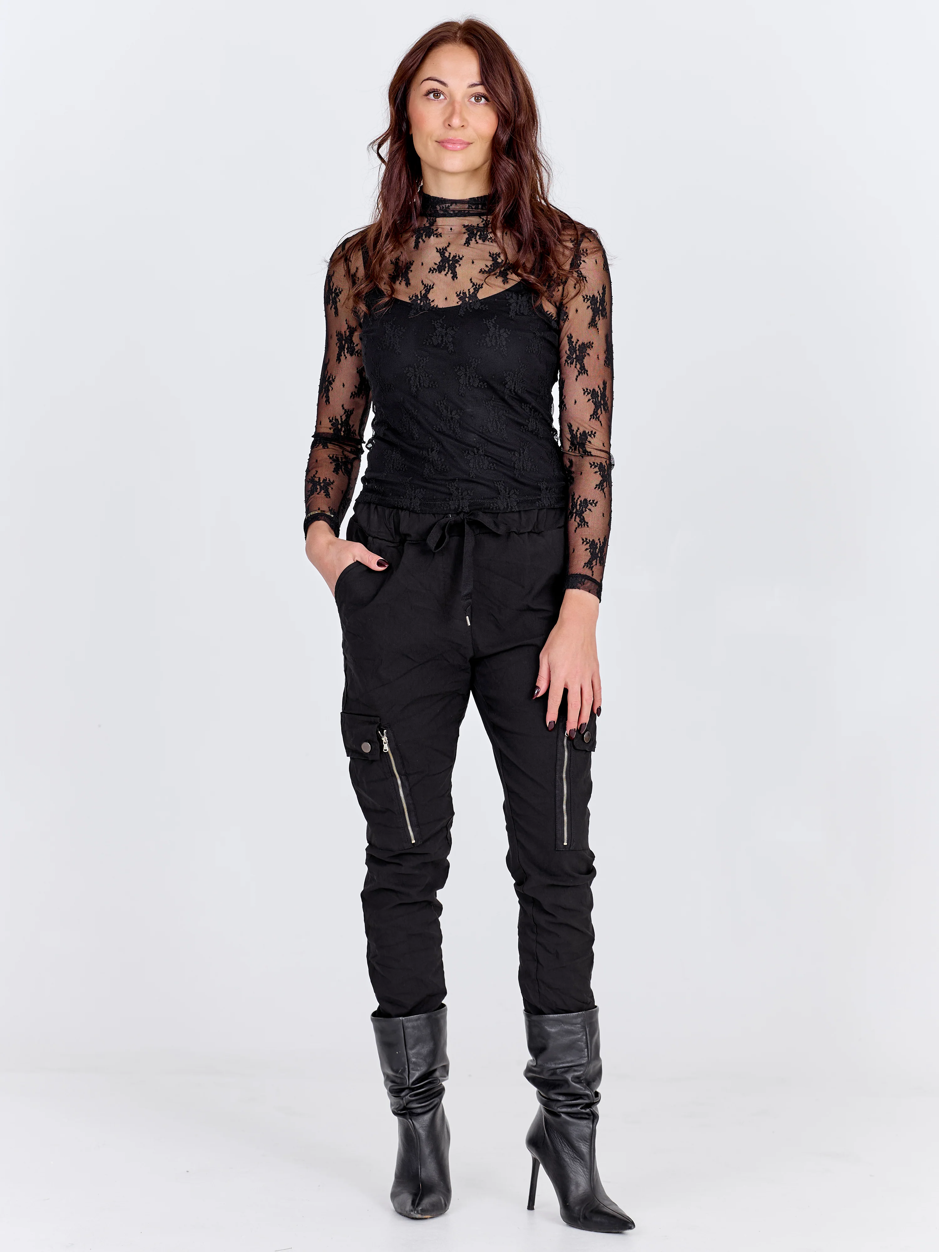 CHERIESE Mesh Top - Black - Image 5