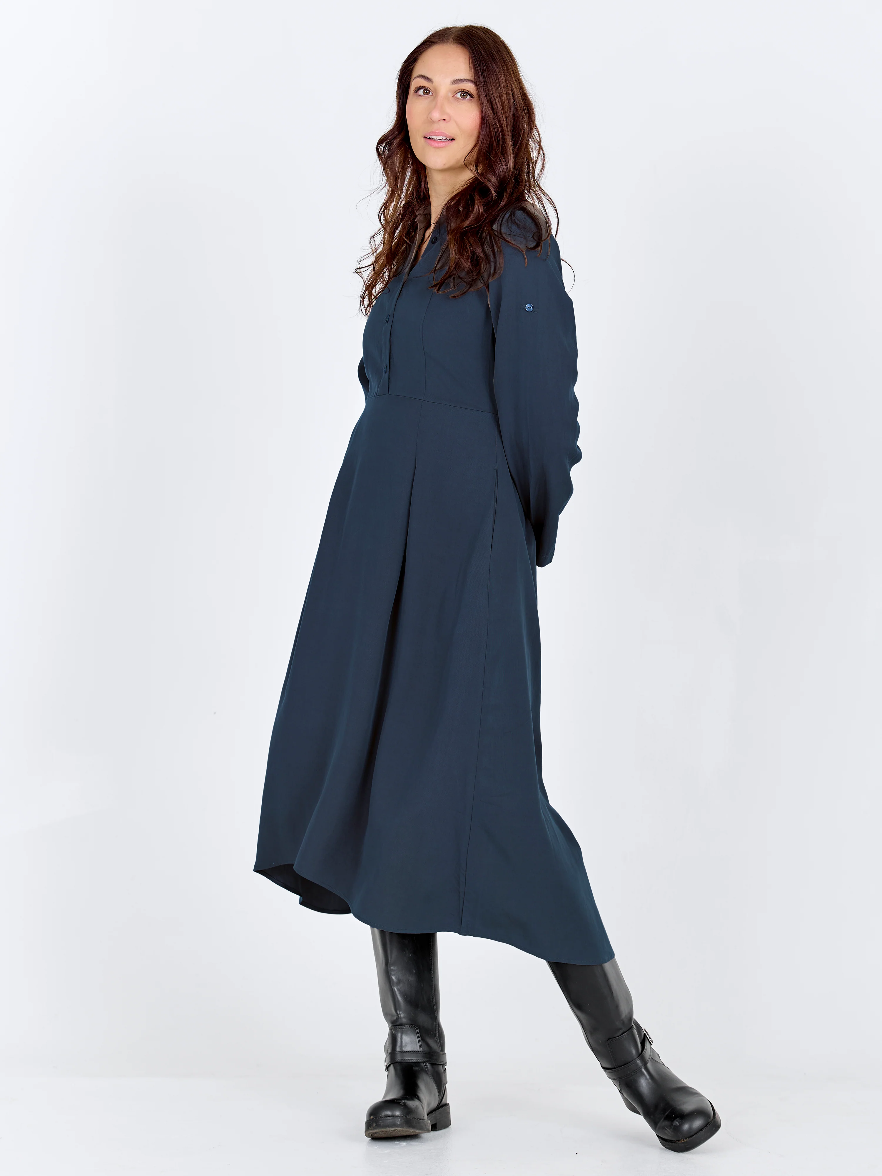 CECILIA Dress - Midnight Blue - Image 3