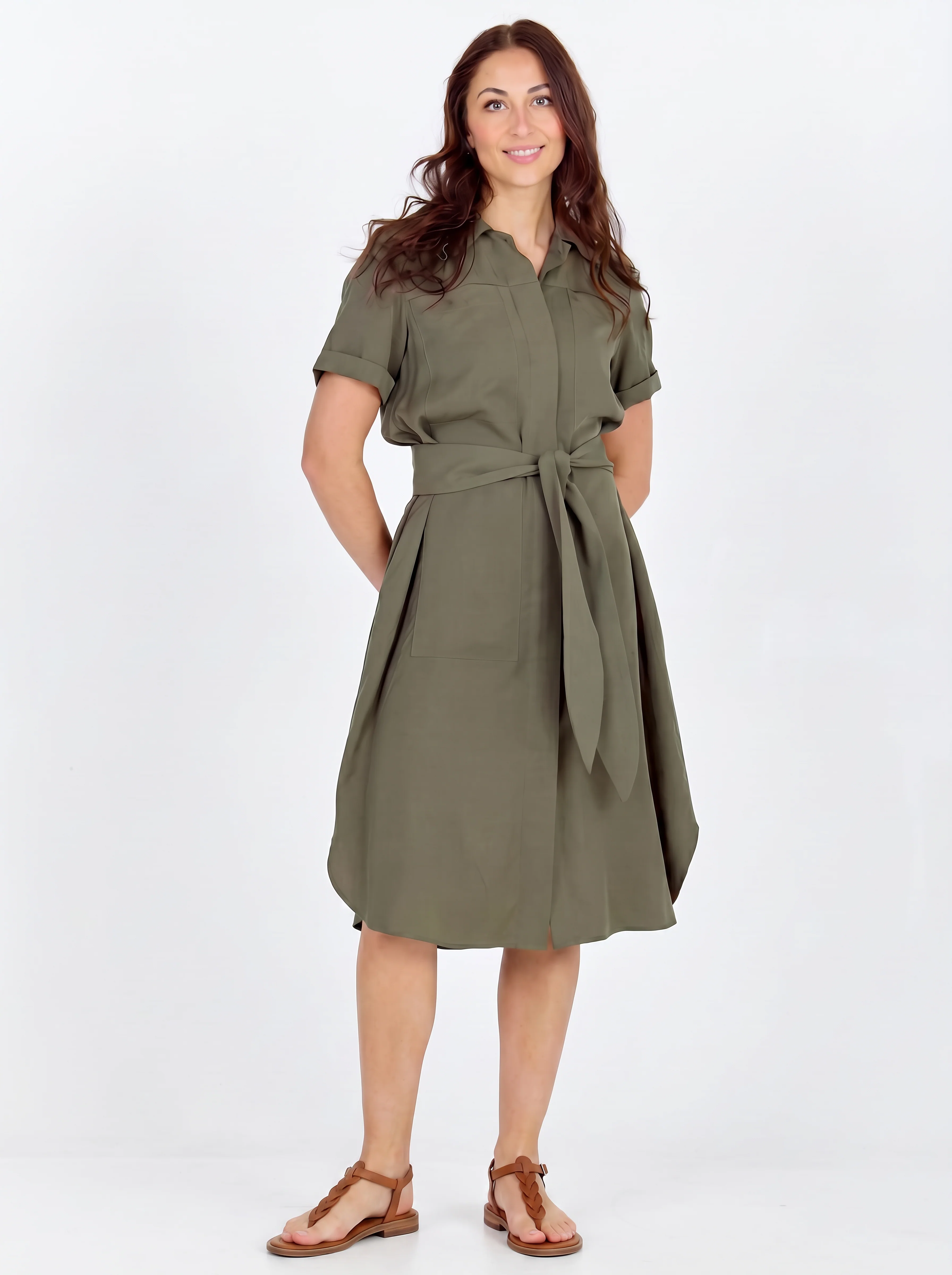 CECILIA Dress - Army - Image 2