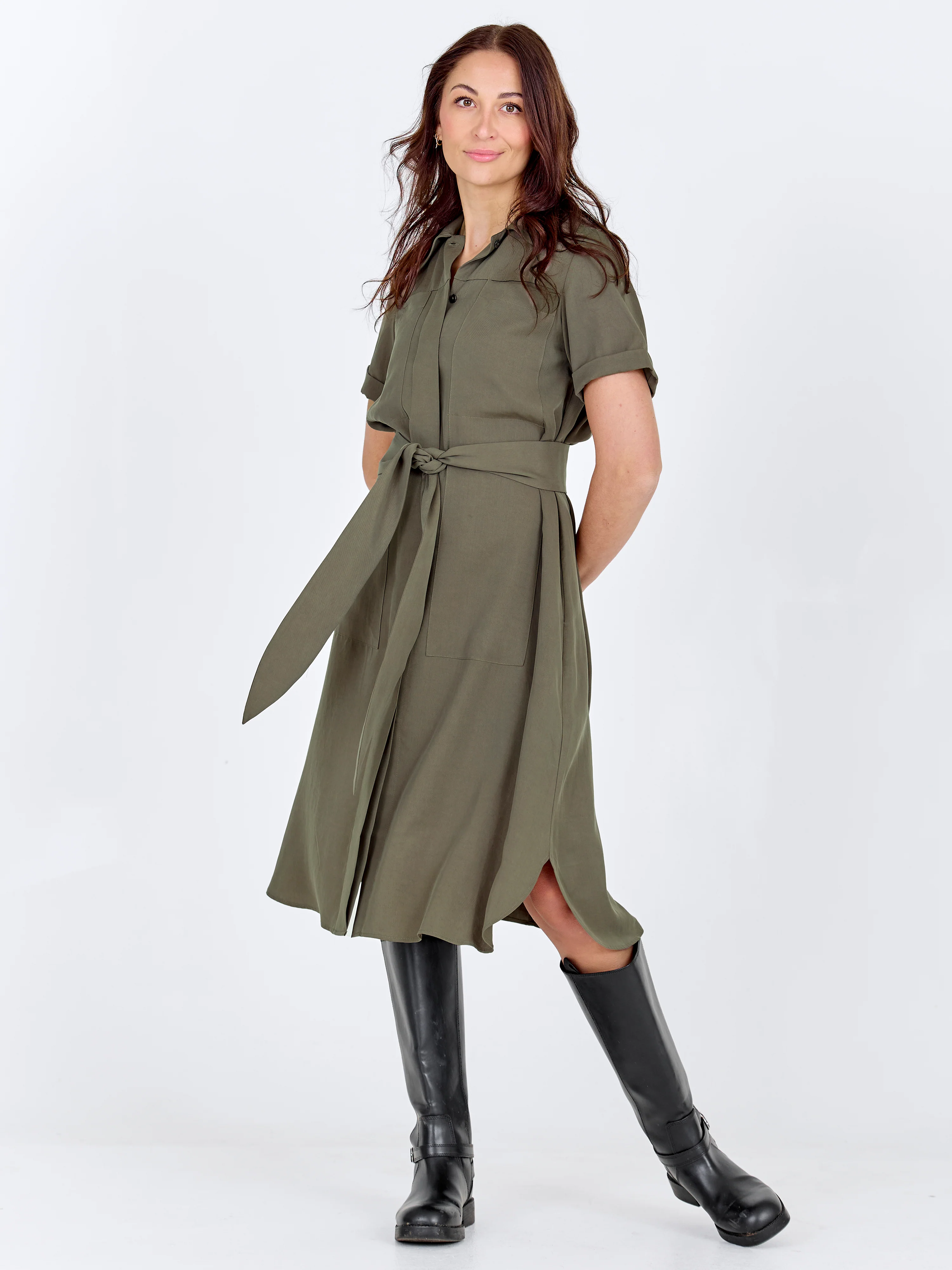 CECILIA Dress - Army - Image 3