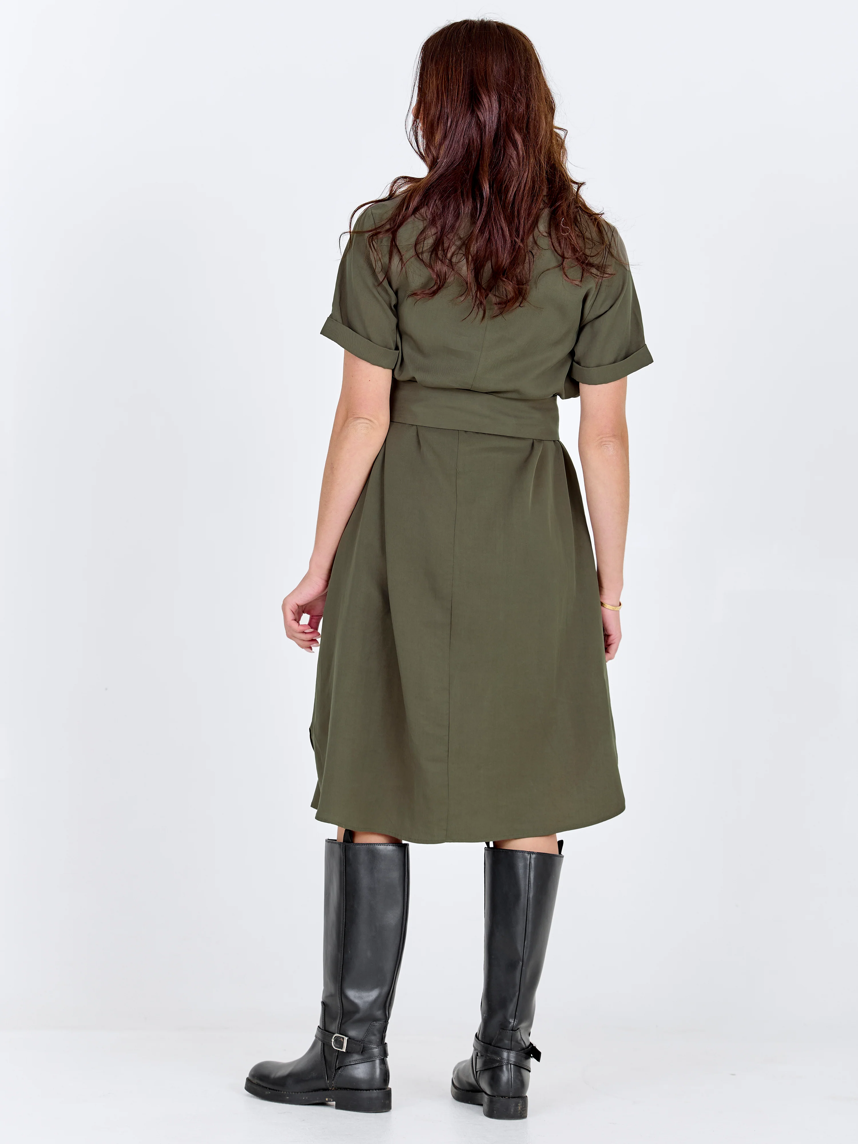 CECILIA Dress - Army - Image 4