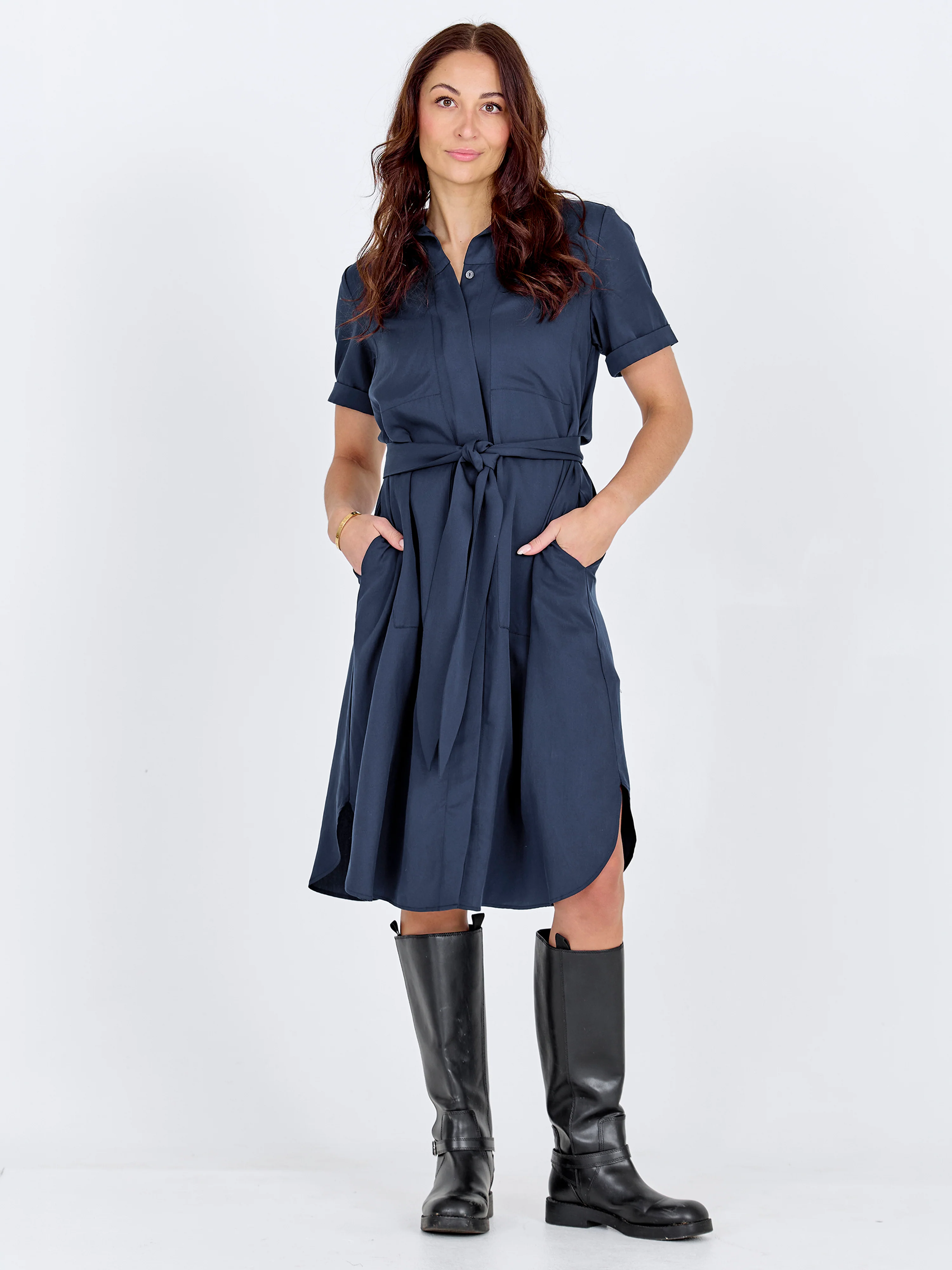 CECILIA Dress - Midnight Blue - Image 3