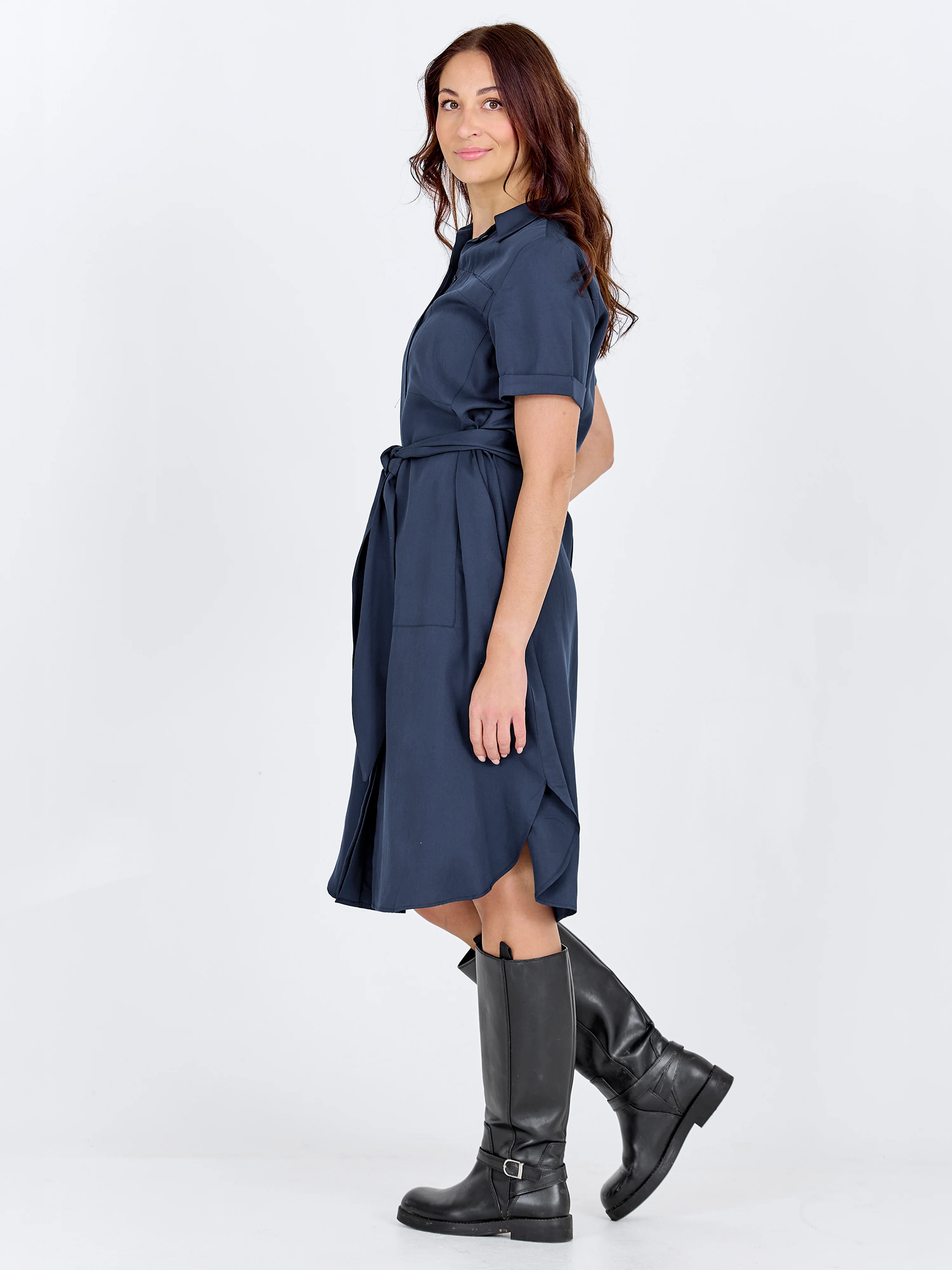CECILIA Dress - Midnight Blue - Image 4